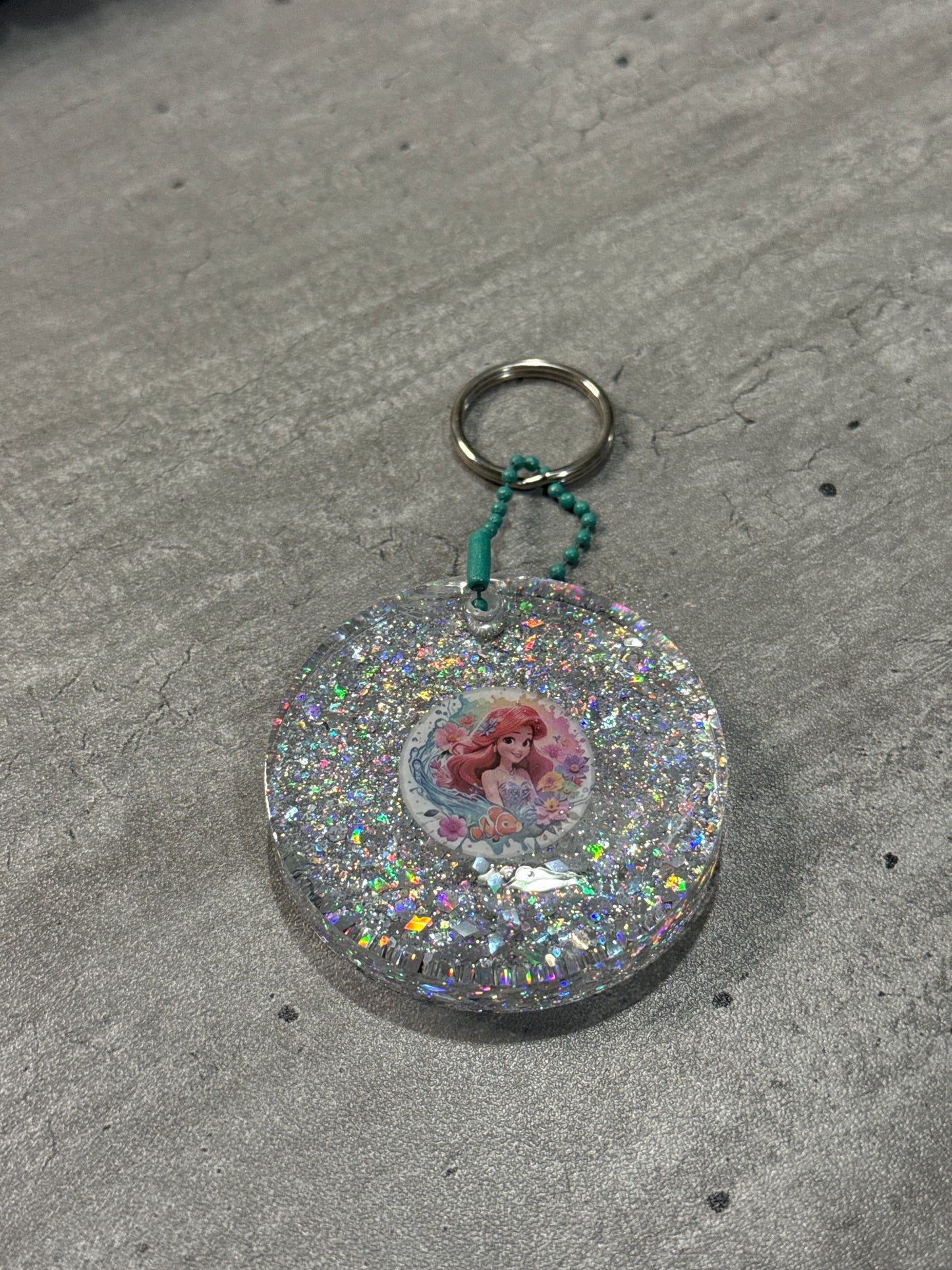 Glitter Disney Keychains
