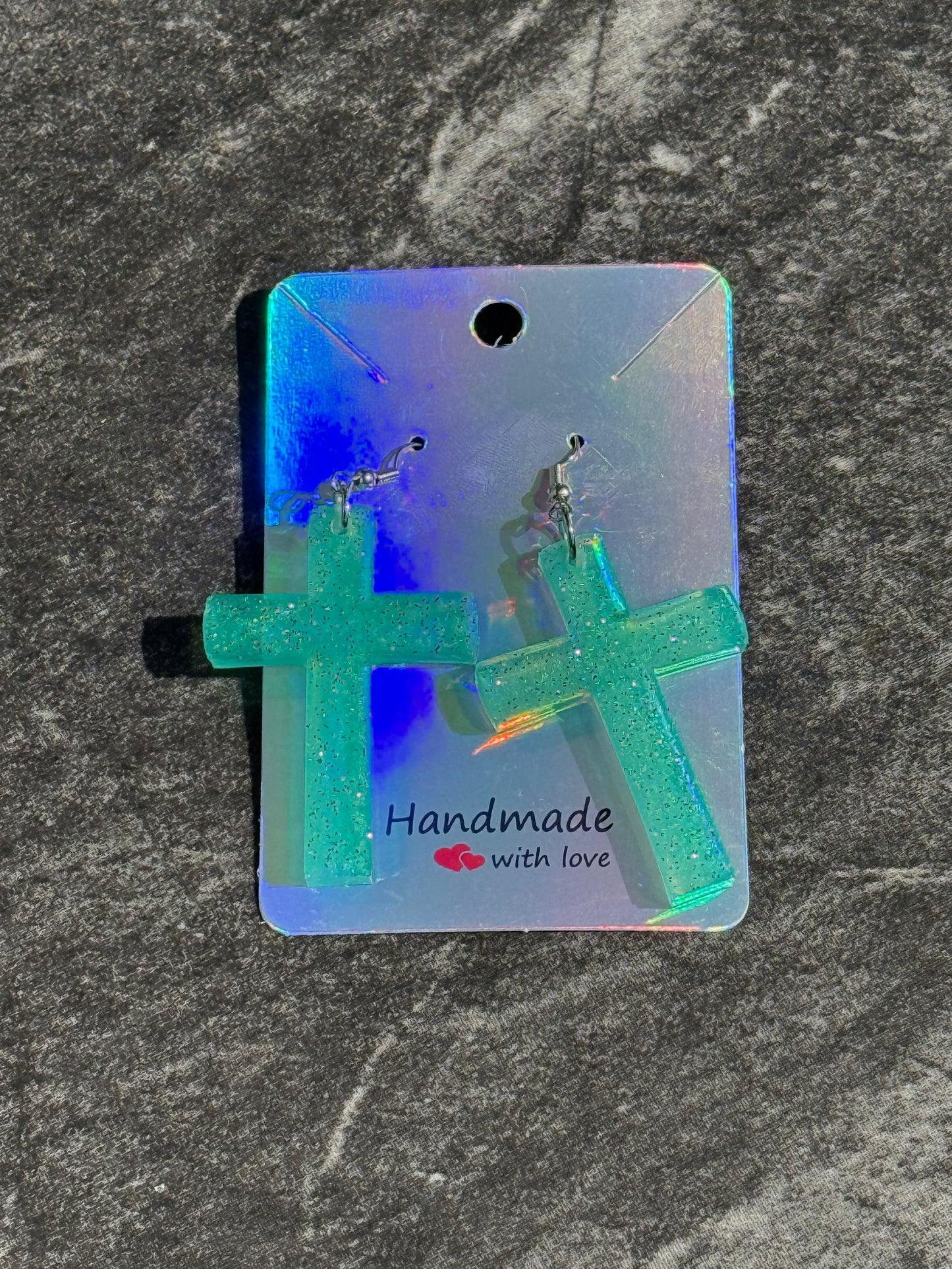 Cross Pendant Earrings