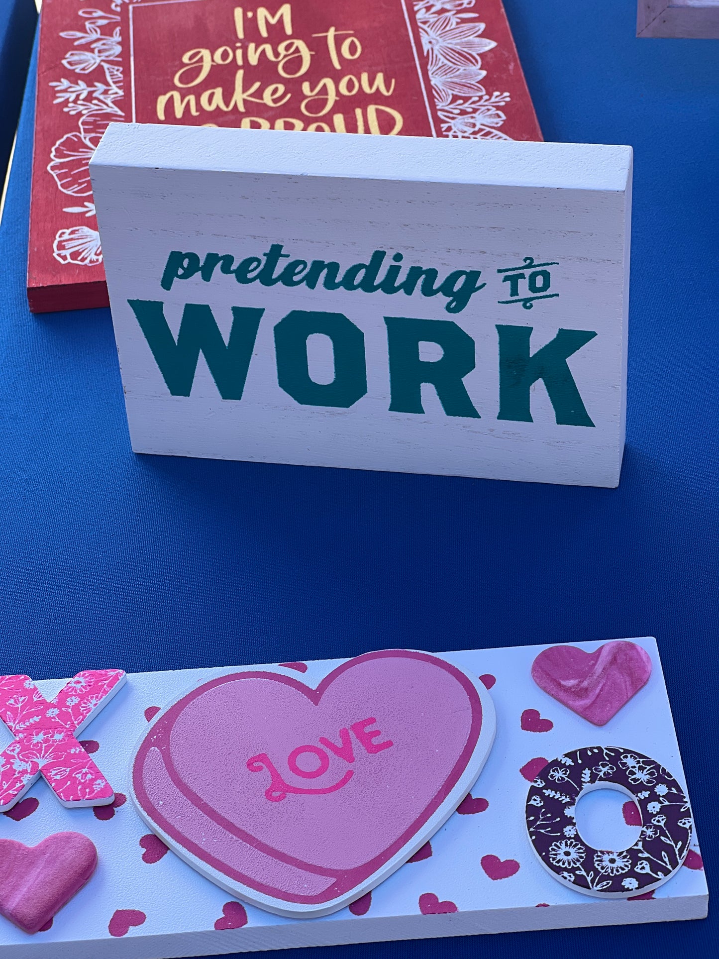 Pretending to Work board