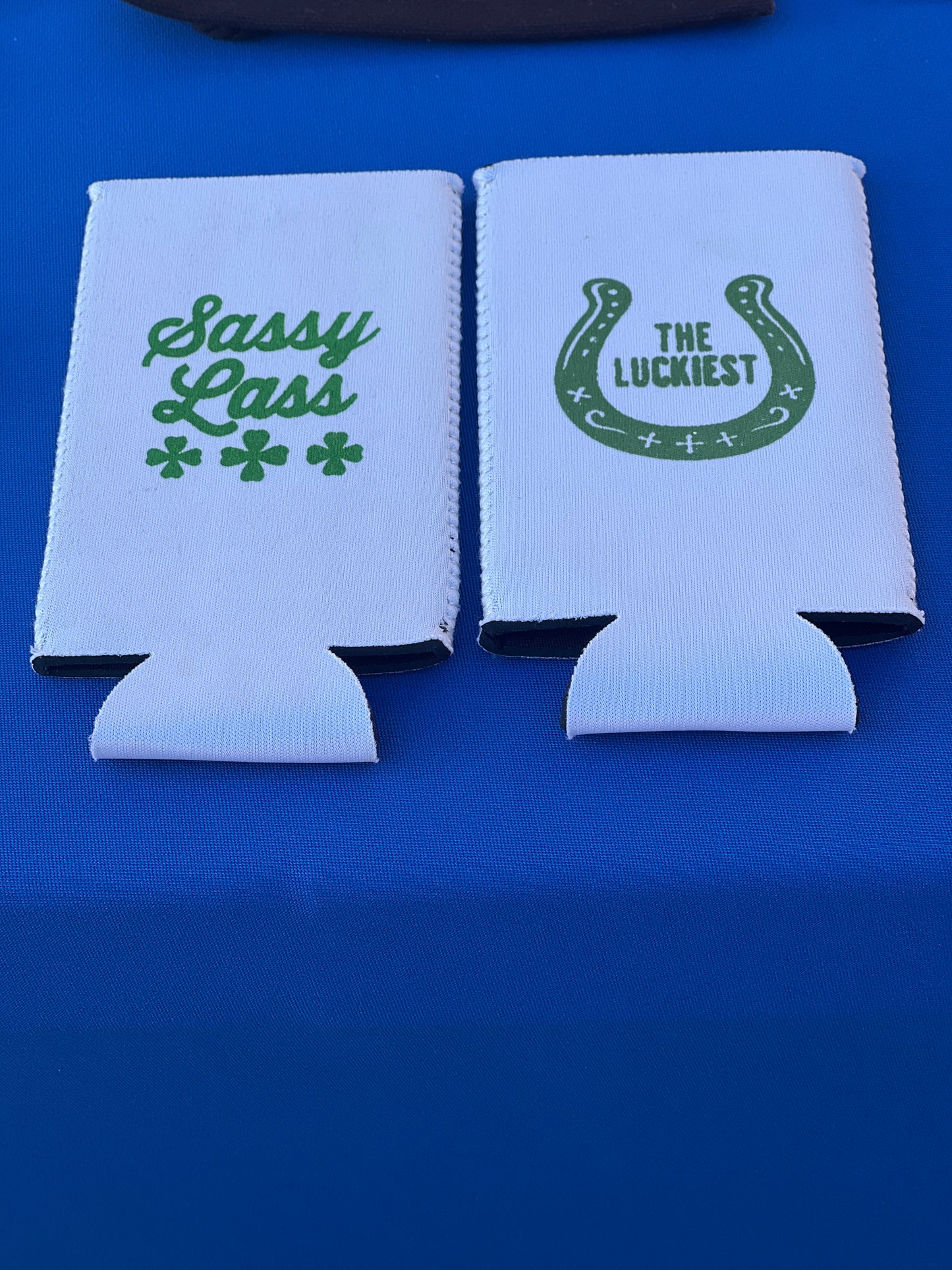 Luckiest Sassy Lass Coozies