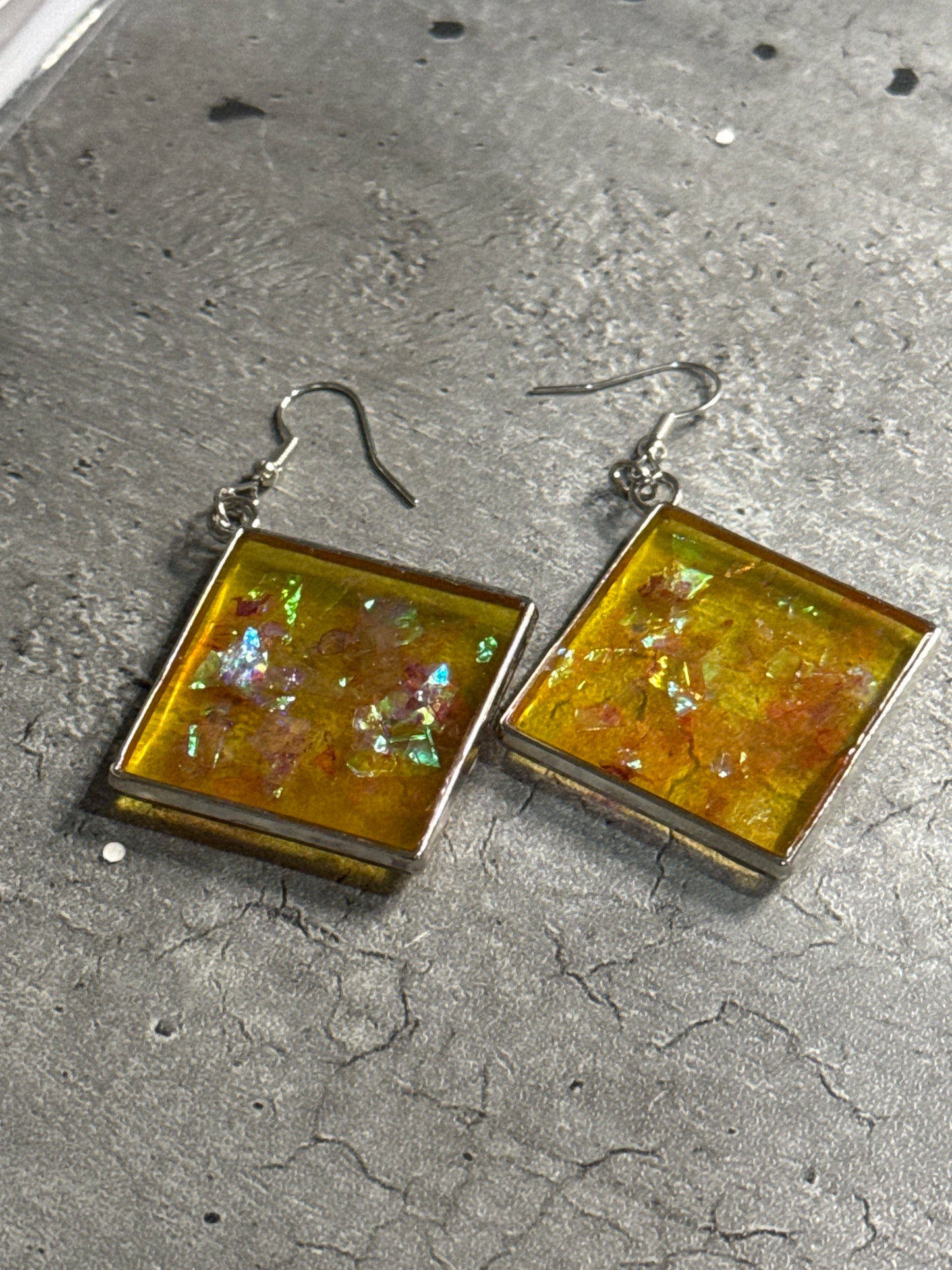 Bezel Earrings - Medium