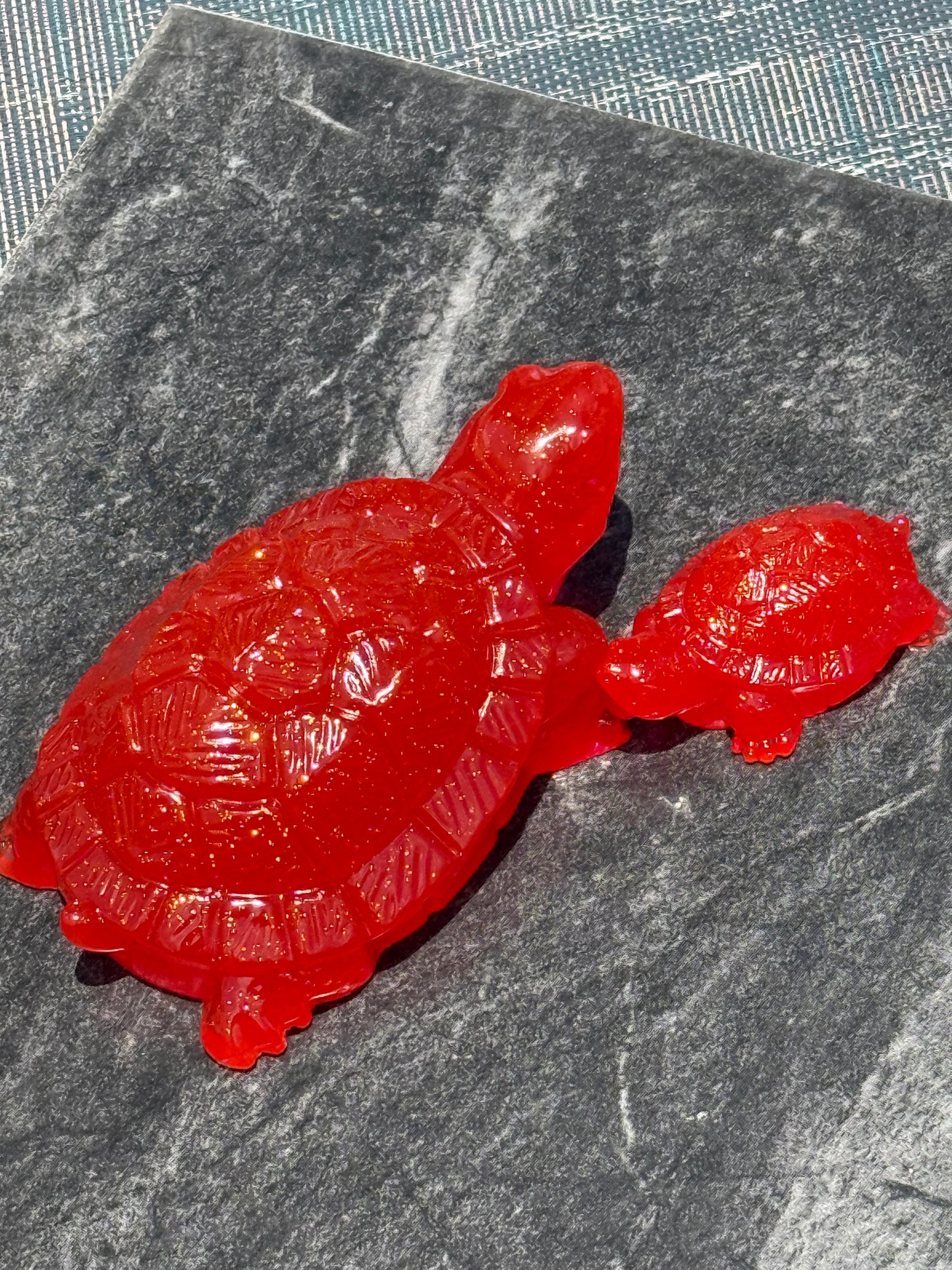 Mama and Baby Turtle figurines
