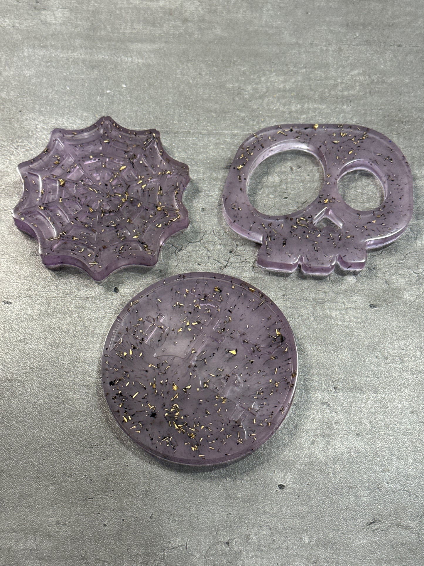 Small Halloween Coasters - Set of 3