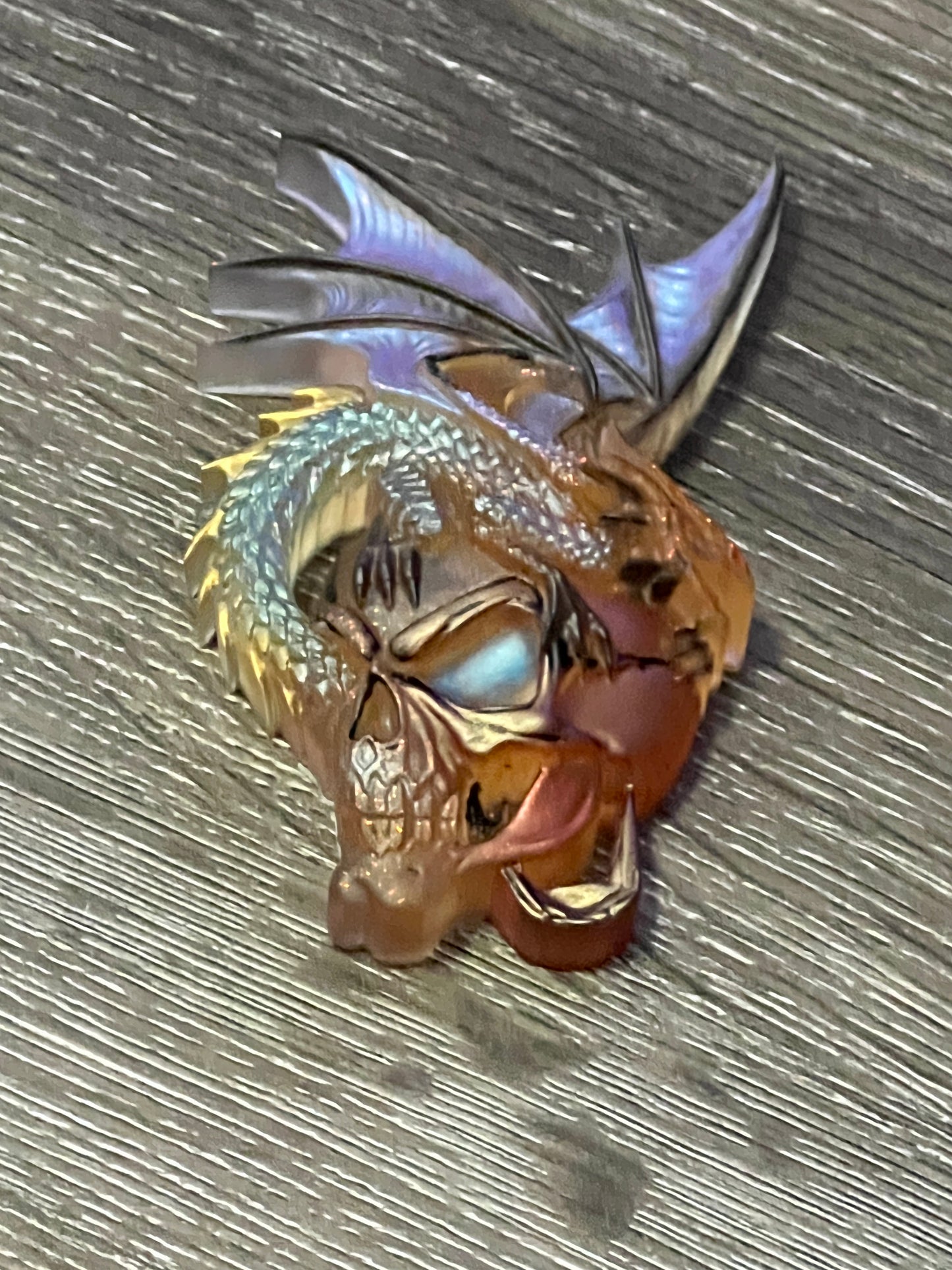 Dragon on Skull