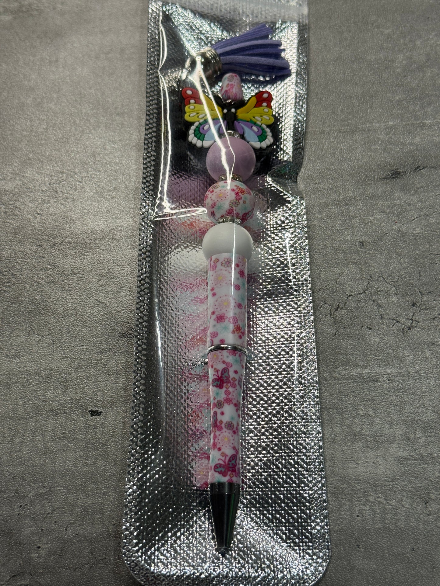 Beaded Butterfly Pen