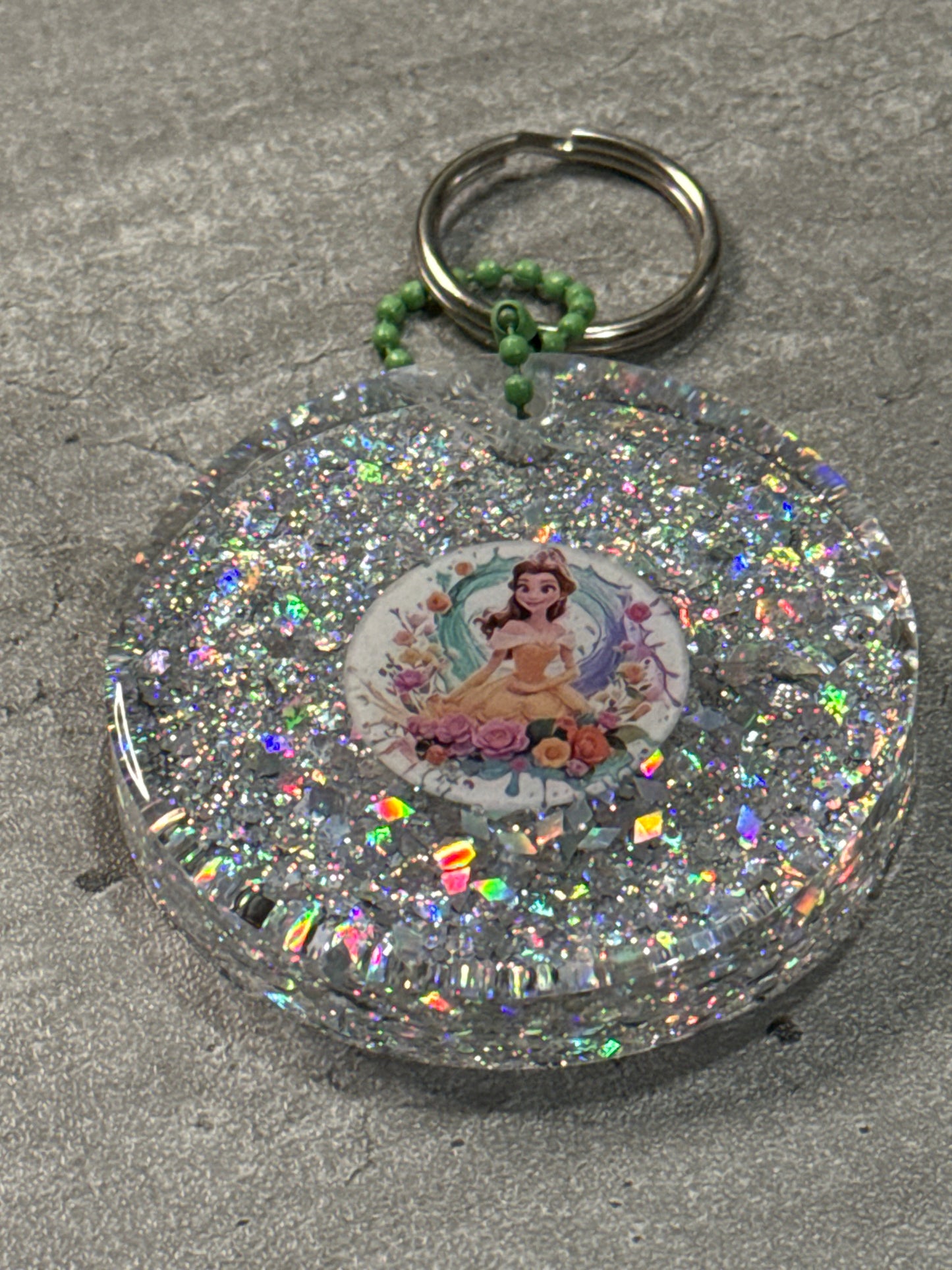 Glitter Disney Keychains