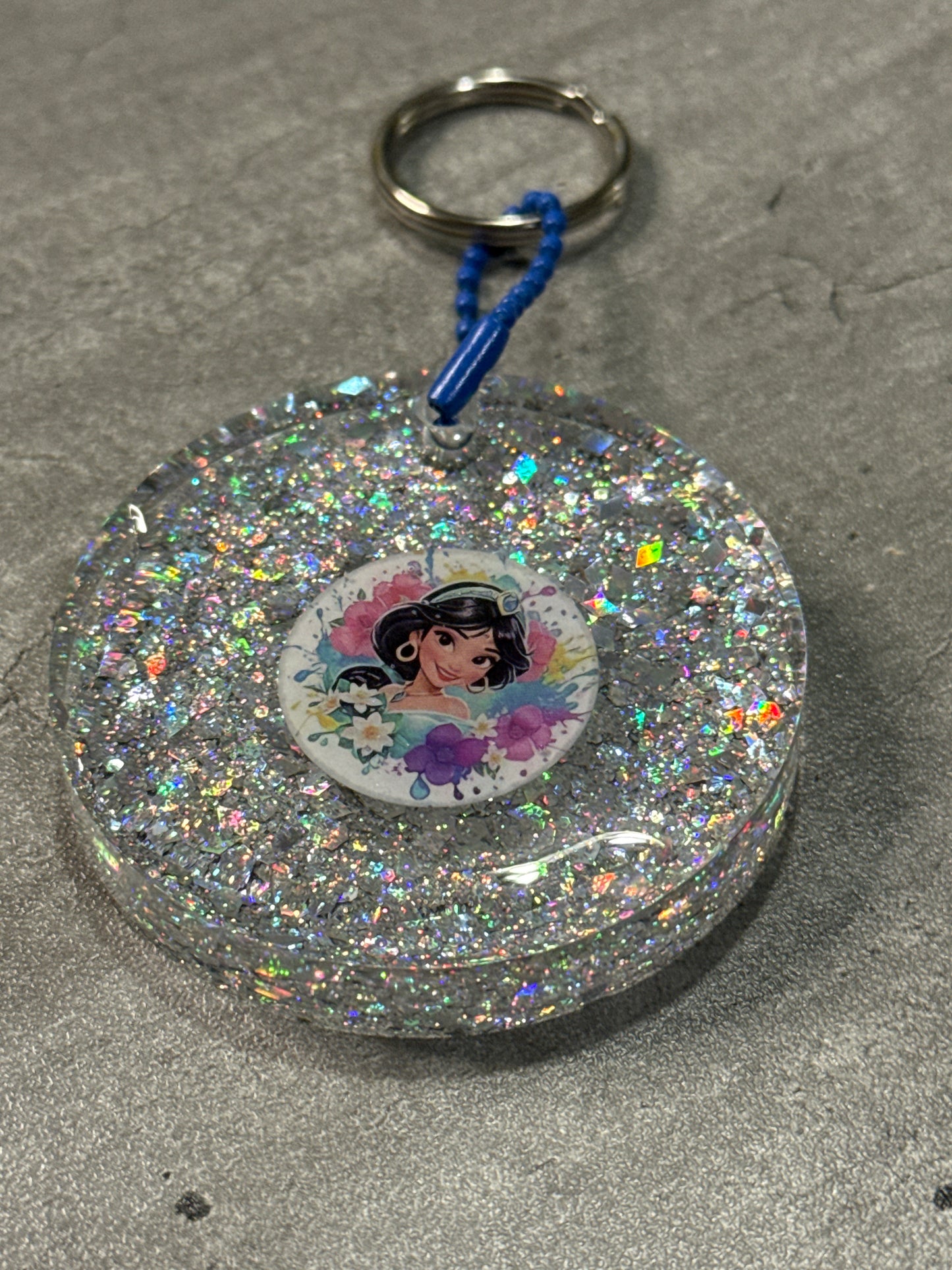 Glitter Disney Keychains