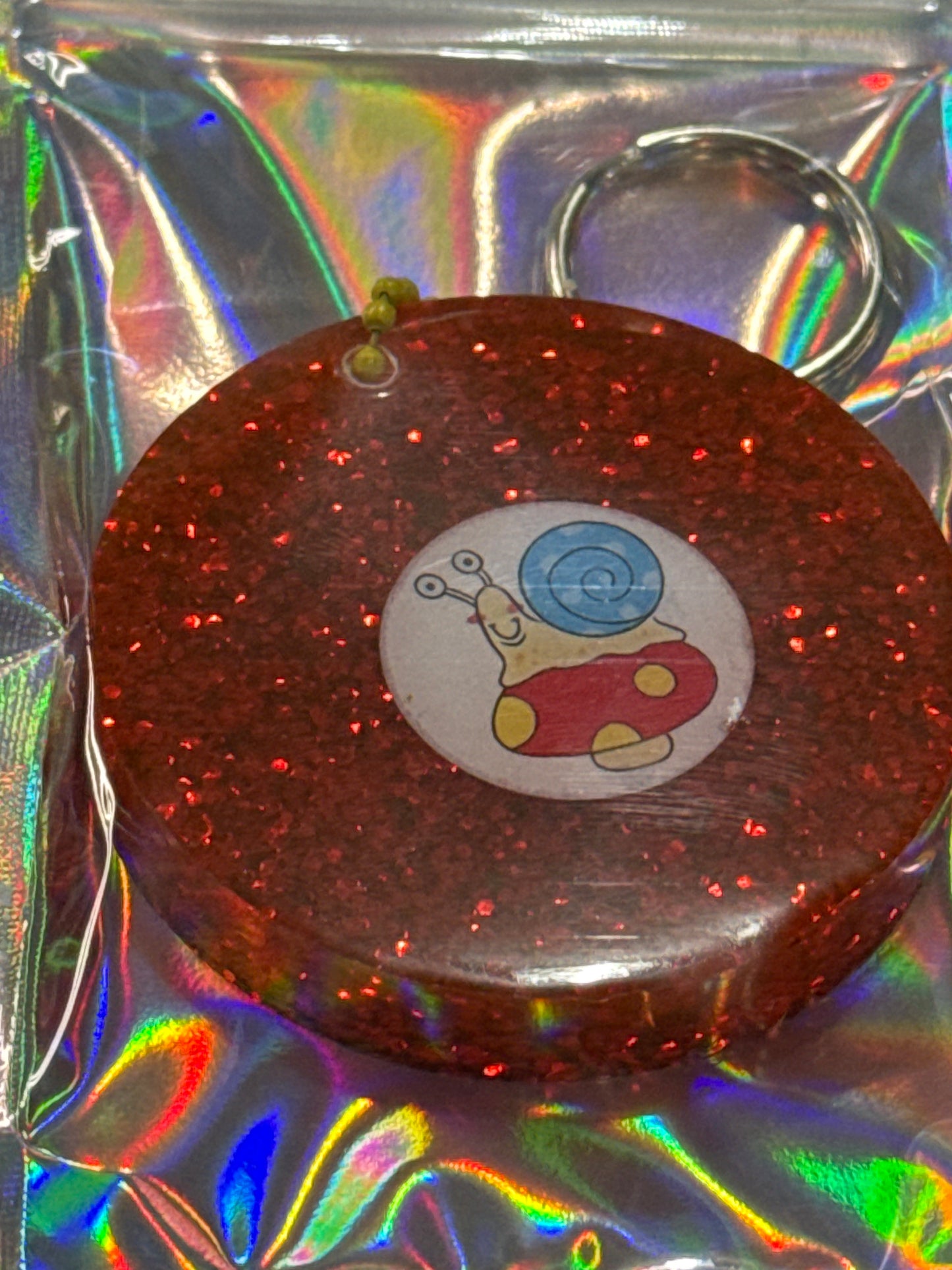 Glitter Cartoon Bugs Keychains