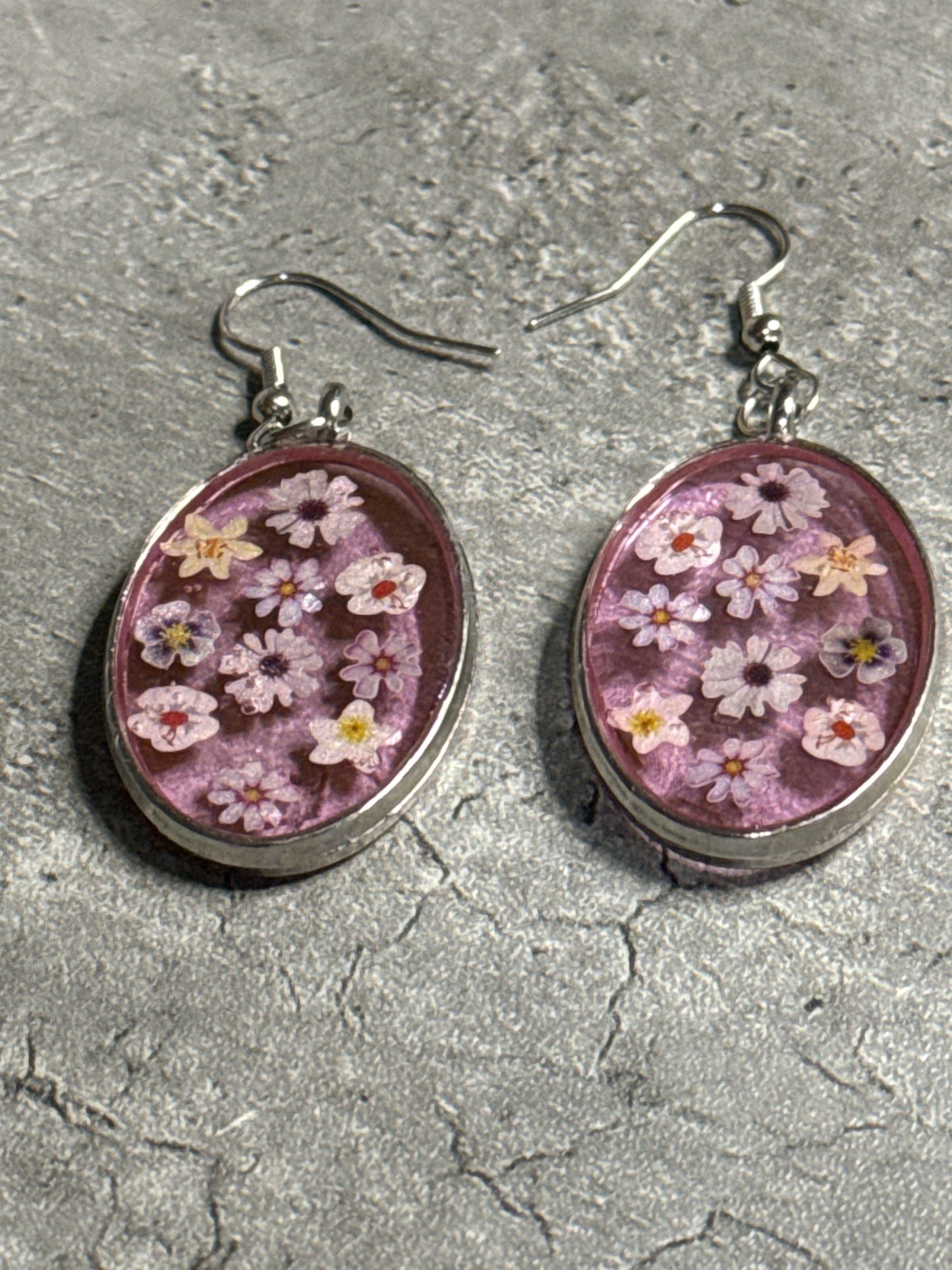 Bezel Earrings - Medium
