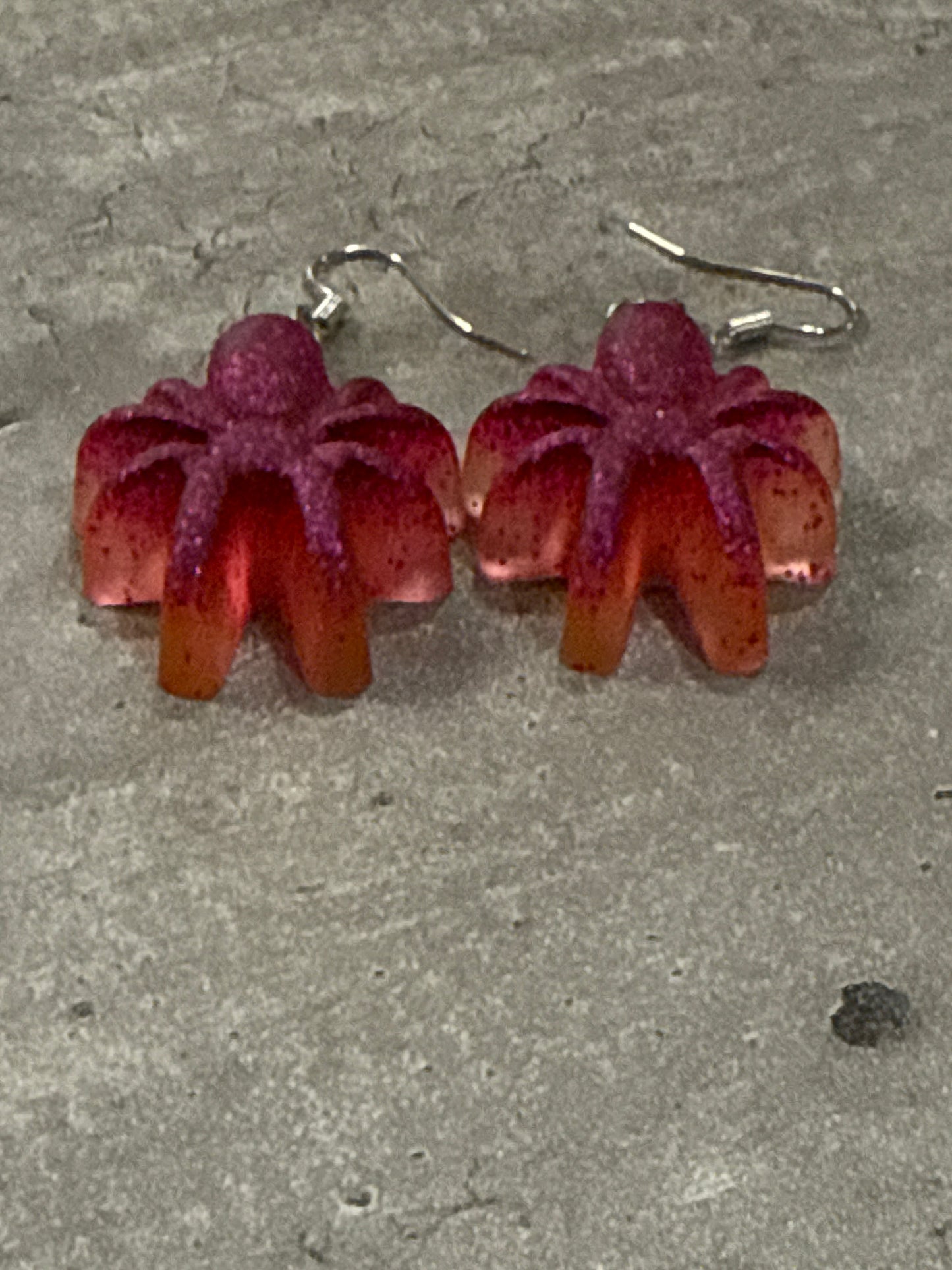 Glow-in-the-dark Spider Earrings