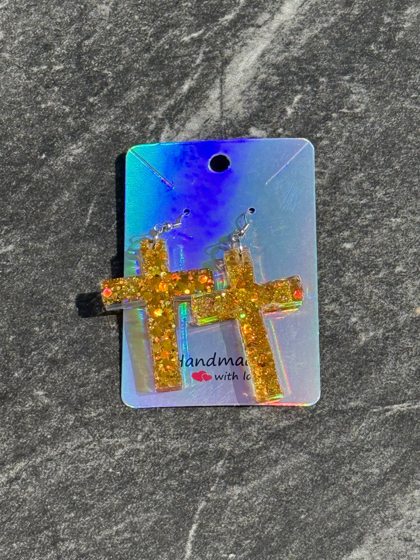 Cross Pendant Earrings