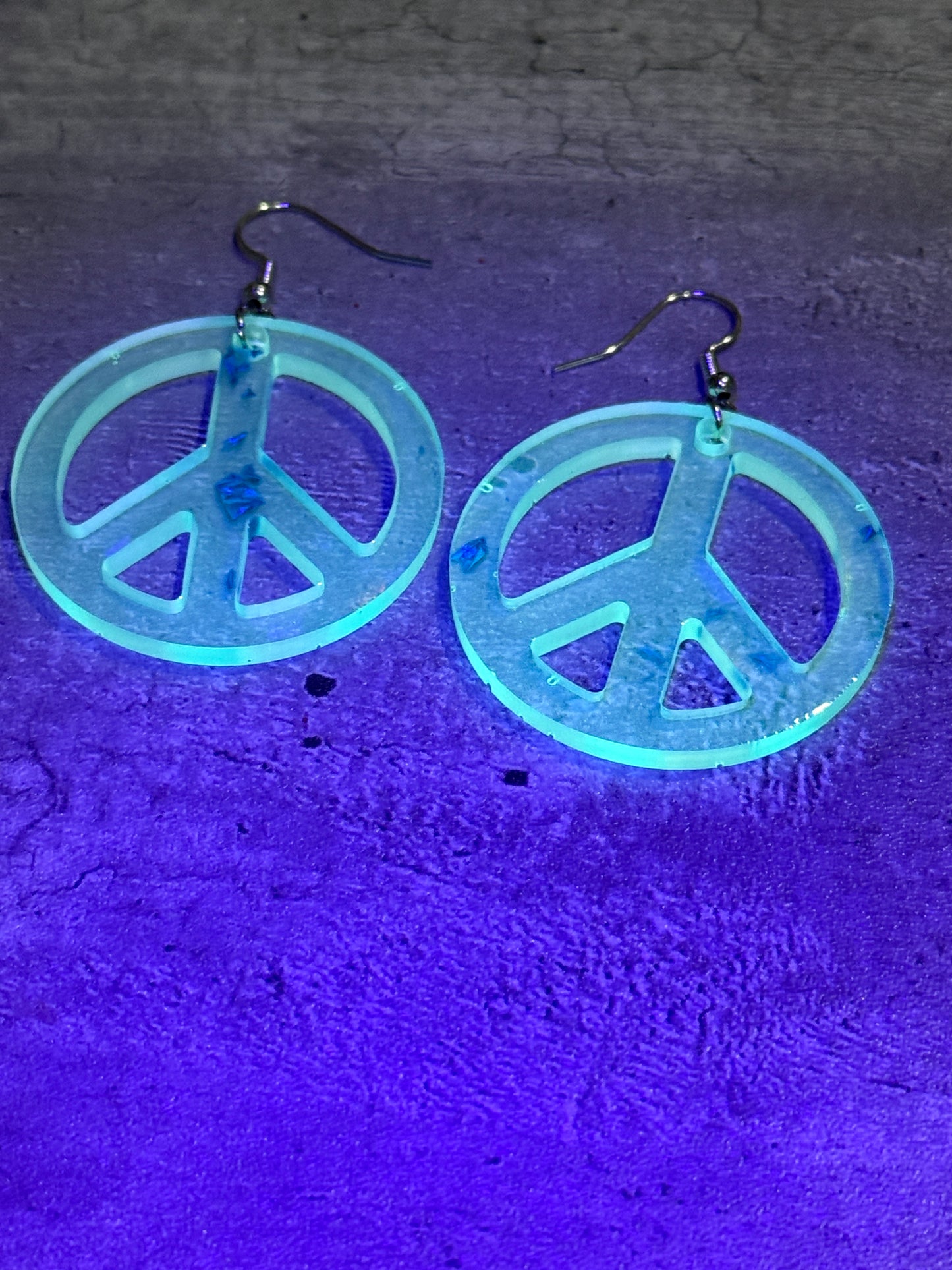 Glow-in-the-Dark Holographic Earrings