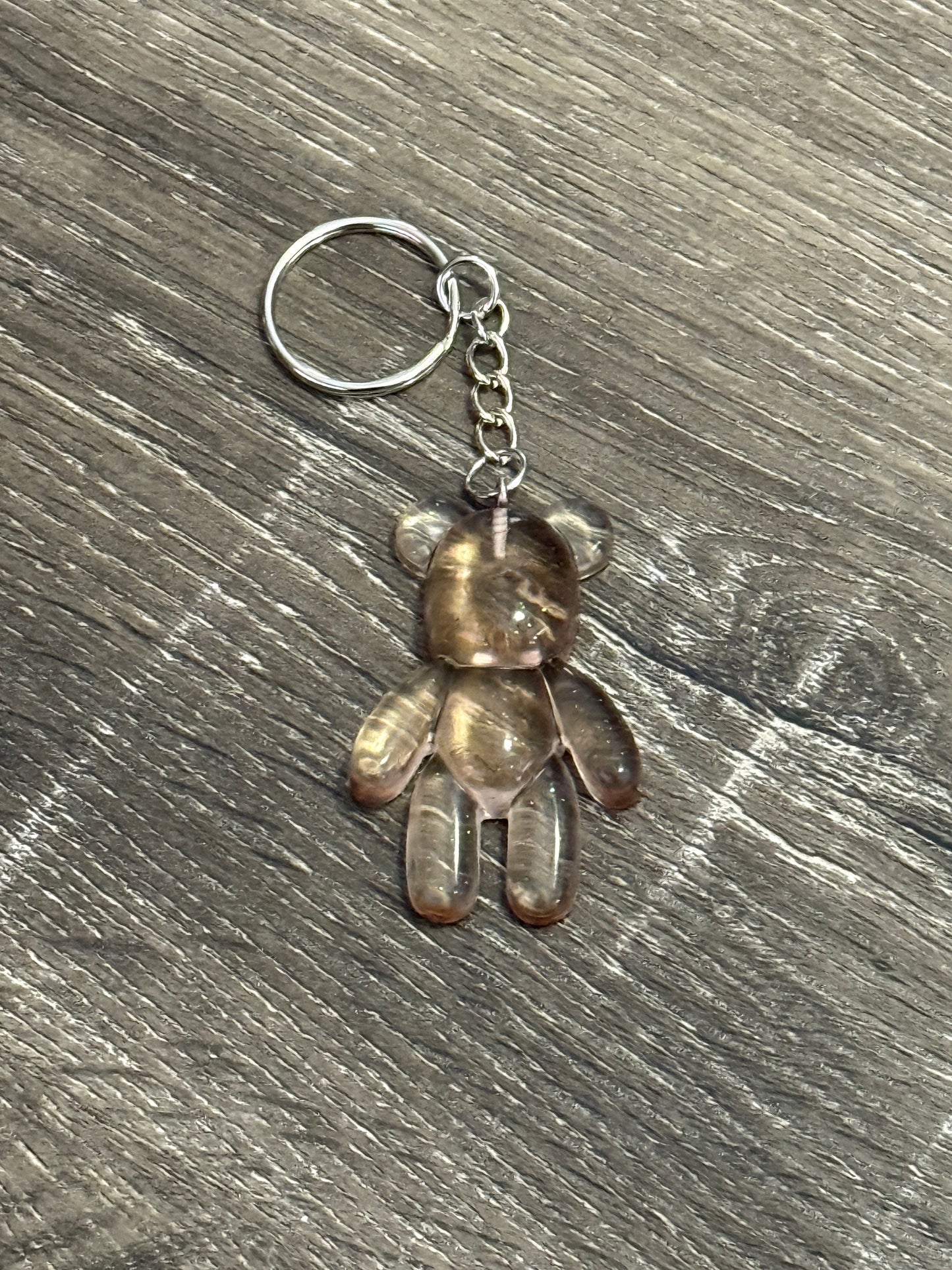 Glitter Bear Keychain