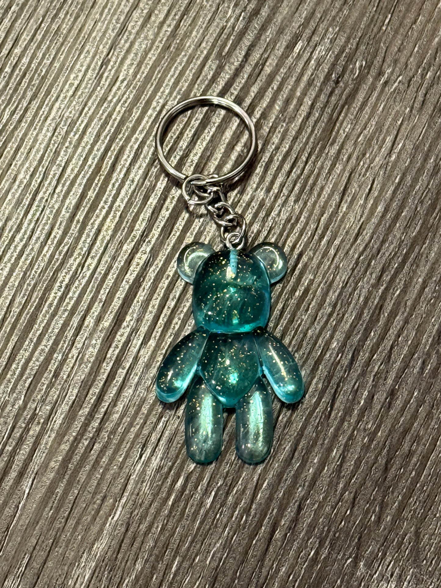 Glitter Bear Keychain