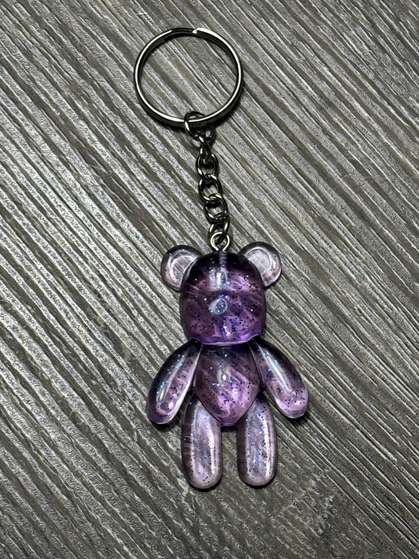 Glitter Bear Keychain