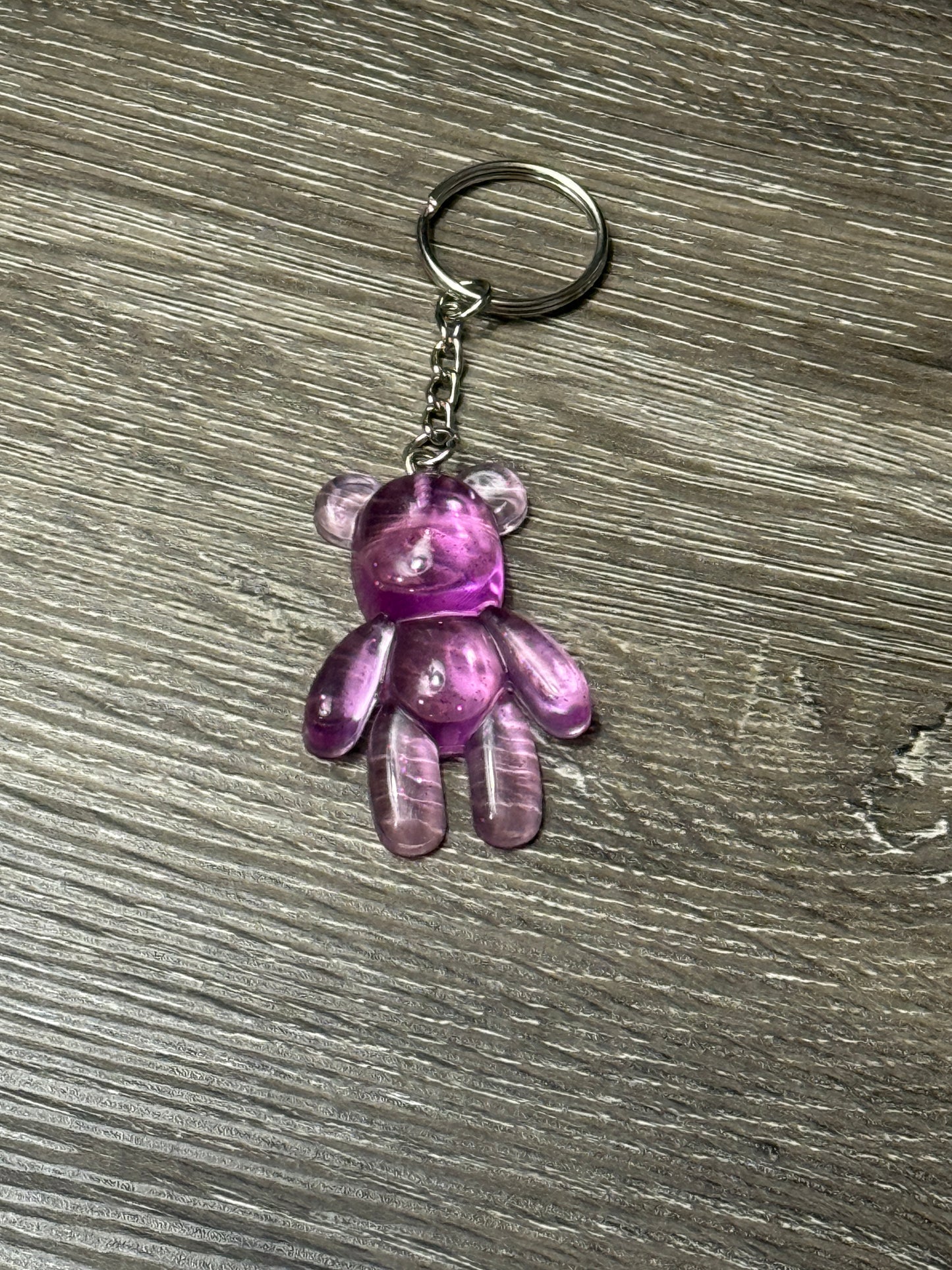 Glitter Bear Keychain
