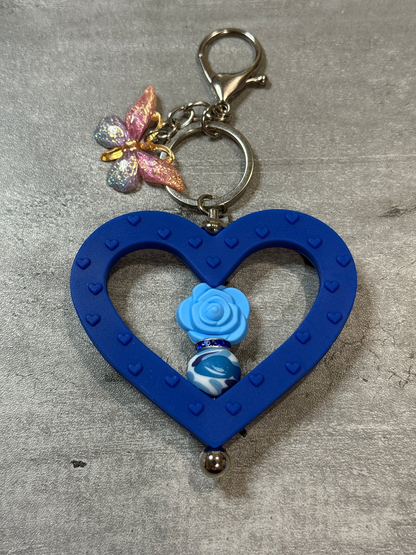 Heart Bag Charm and Keychain