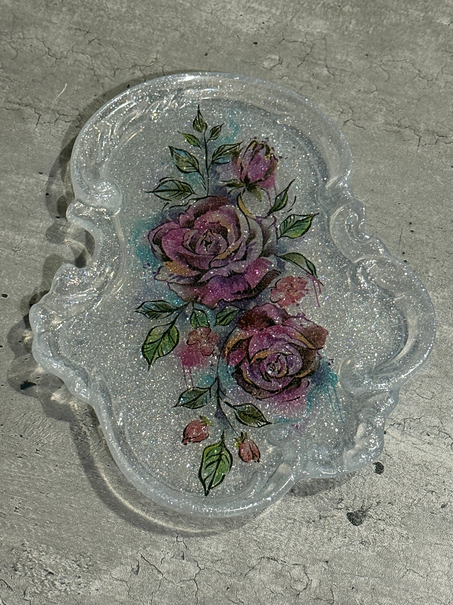 Vintage Ornate Trinket Tray