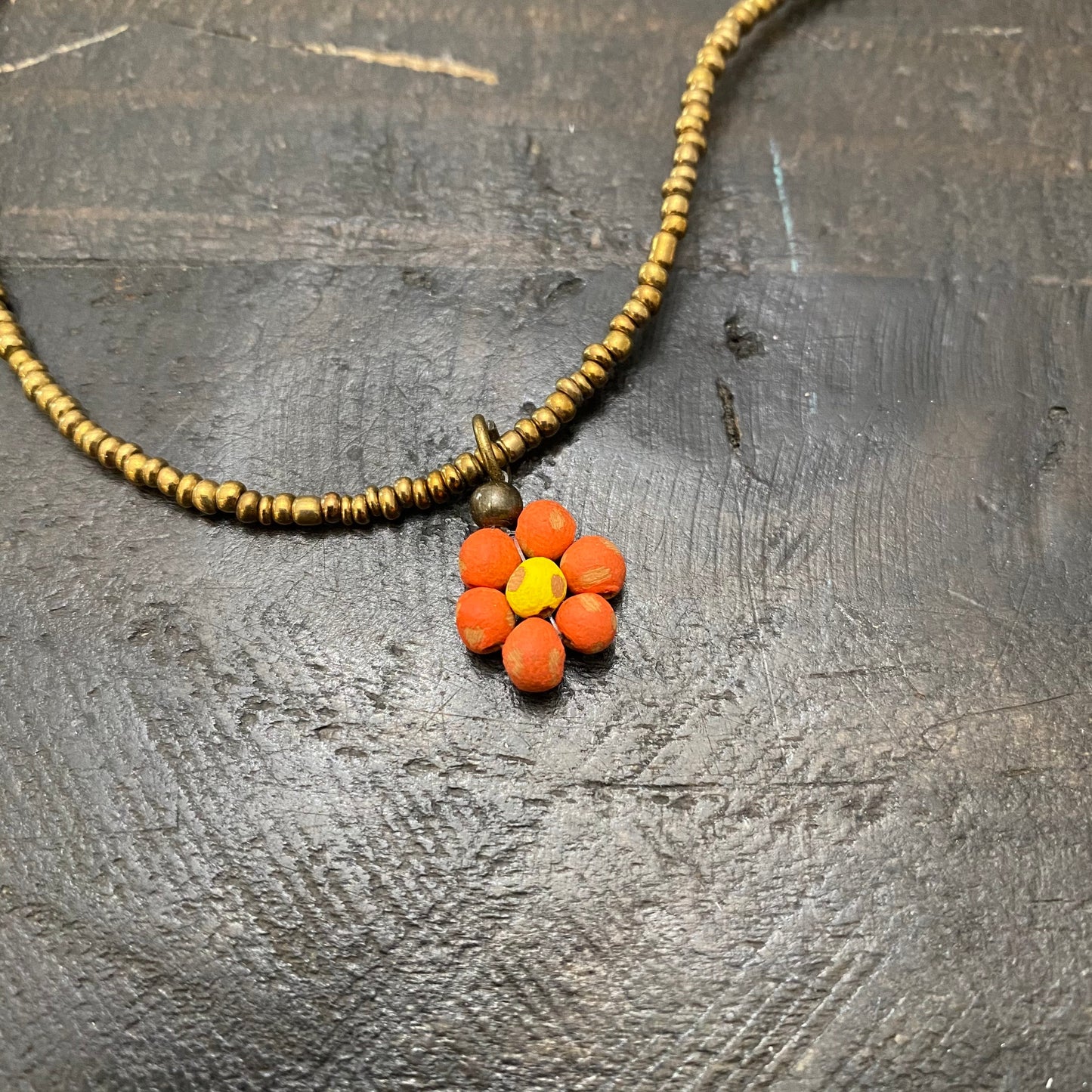 Ceramic Daisy Necklace
