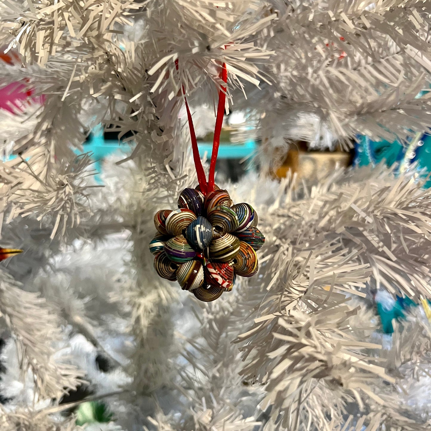 Cereal Box Bead Popcorn Ornament
