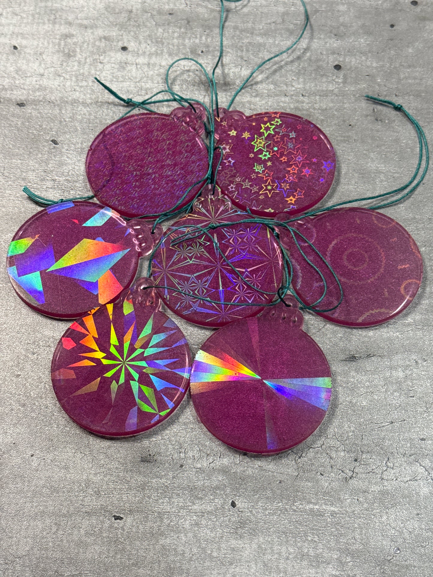 Holographic Christmas Ornaments
