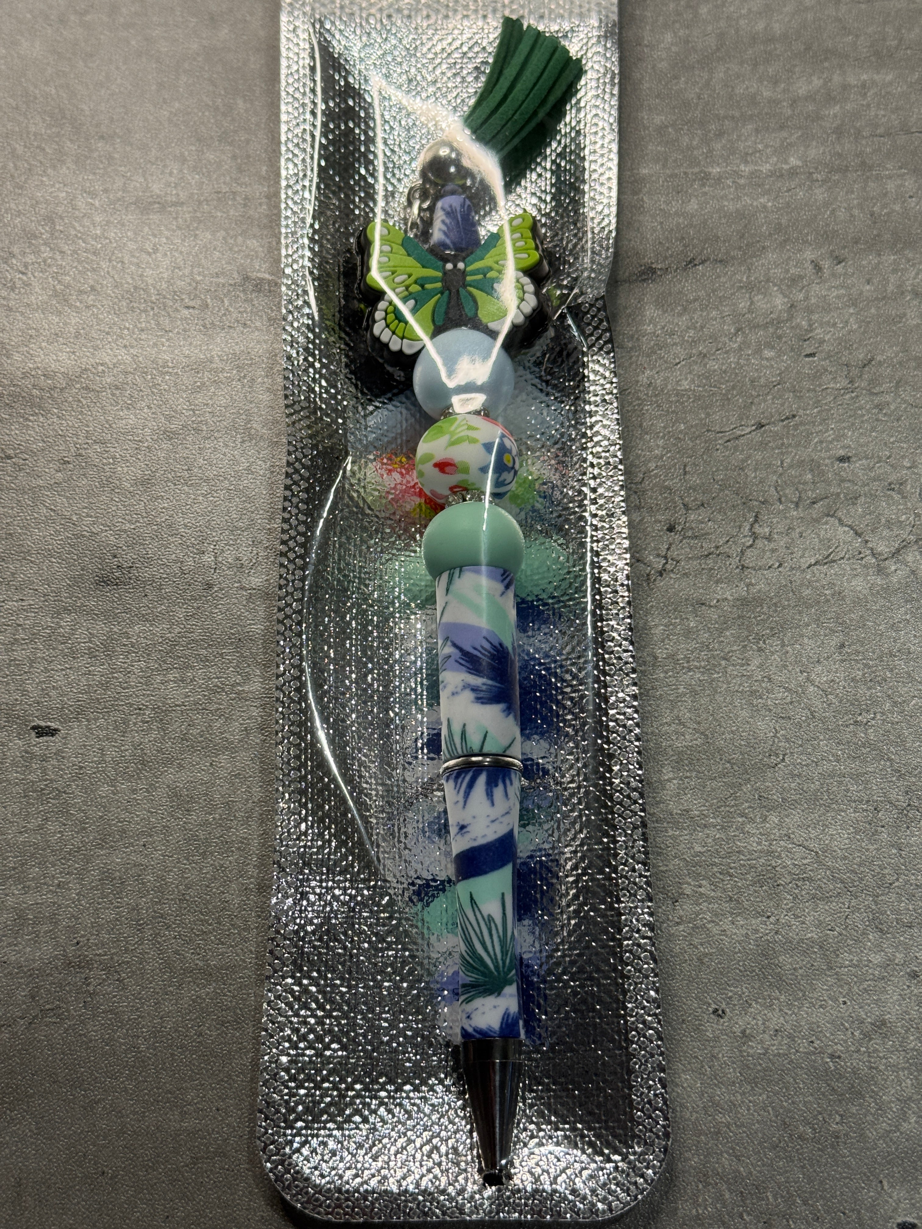 Beaded Butterfly Pen