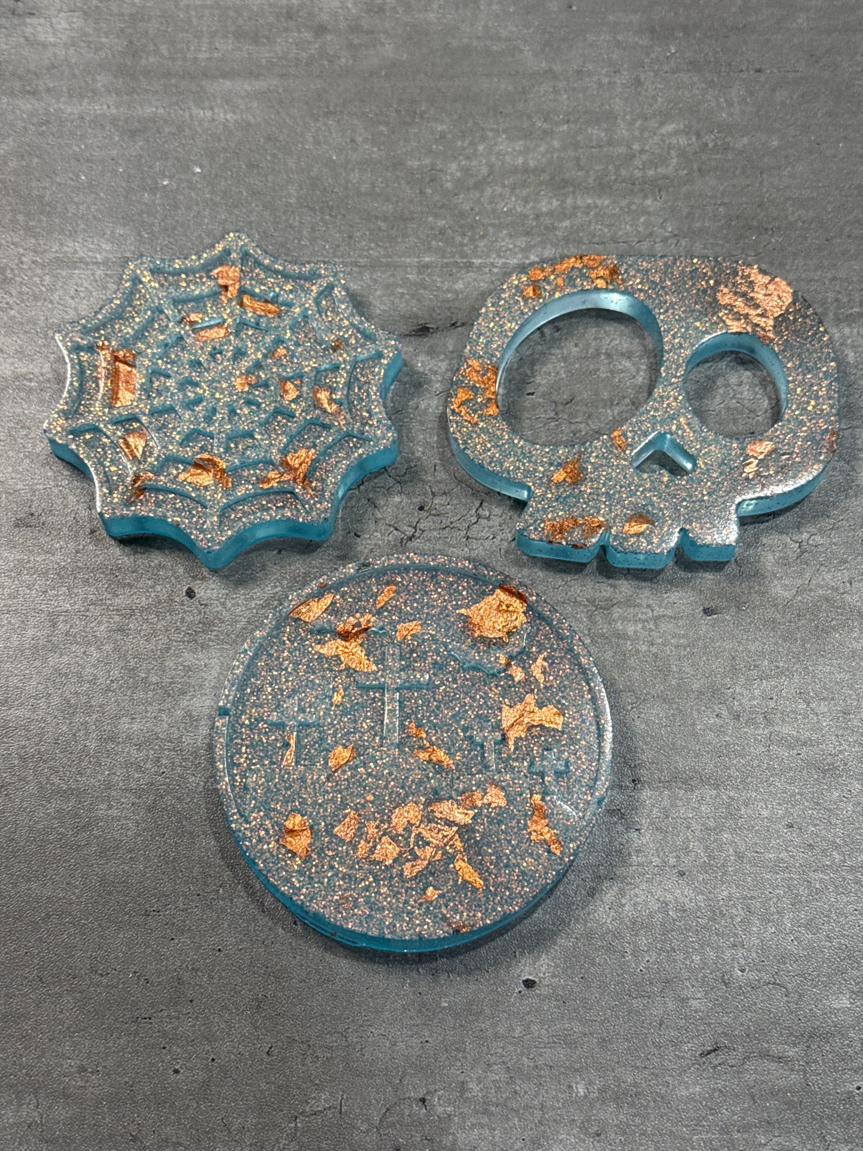 Small Halloween Coasters - Set of 3