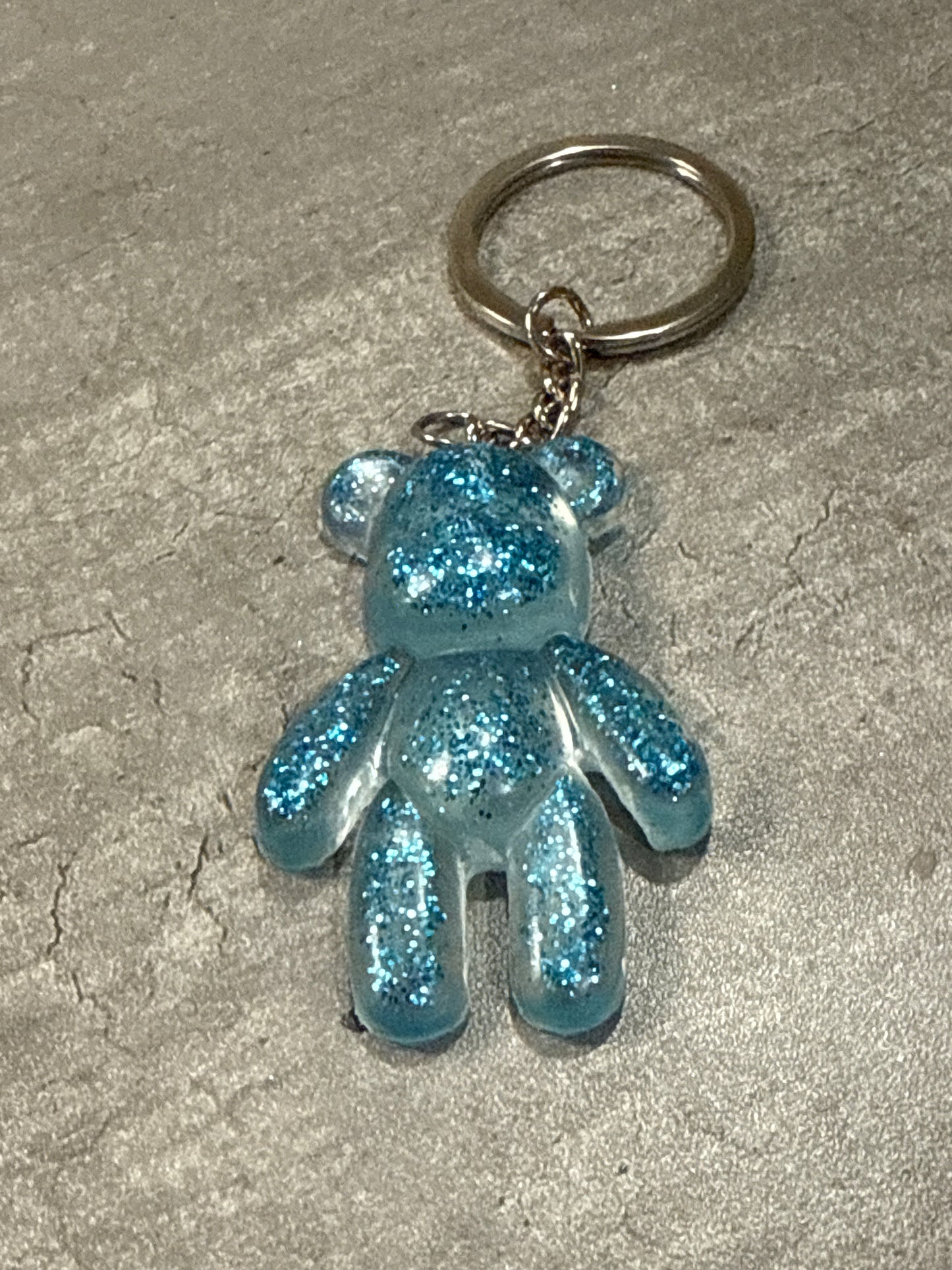 Glitter Bear Keychain