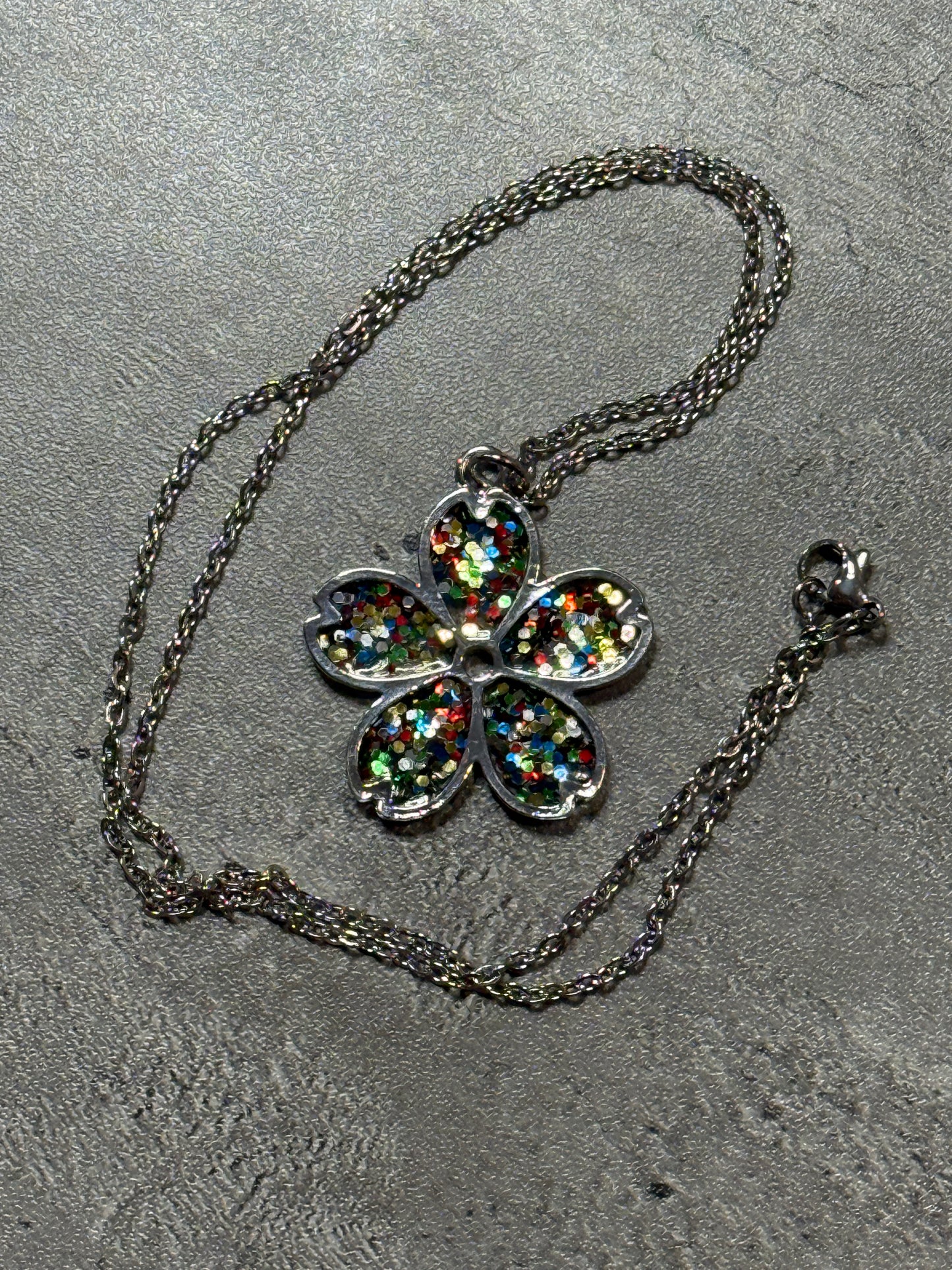 Sakura Bloom Pendant Necklace - Multicolored series