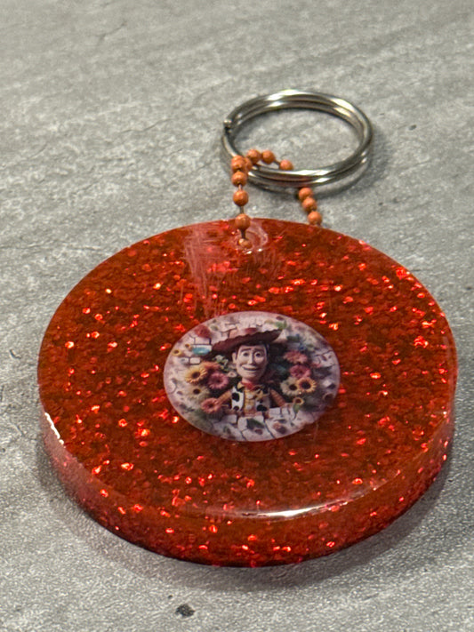 Glitter Disney Keychains