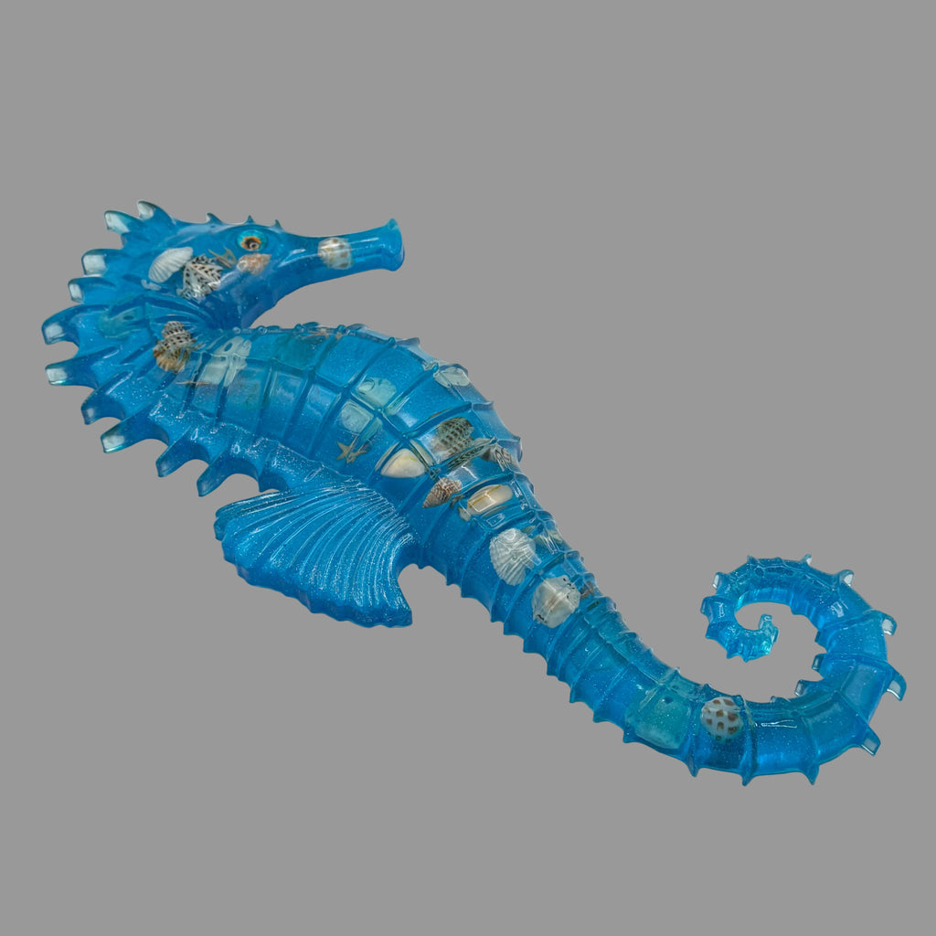 Resin Seahorse Wall Art - Coastal