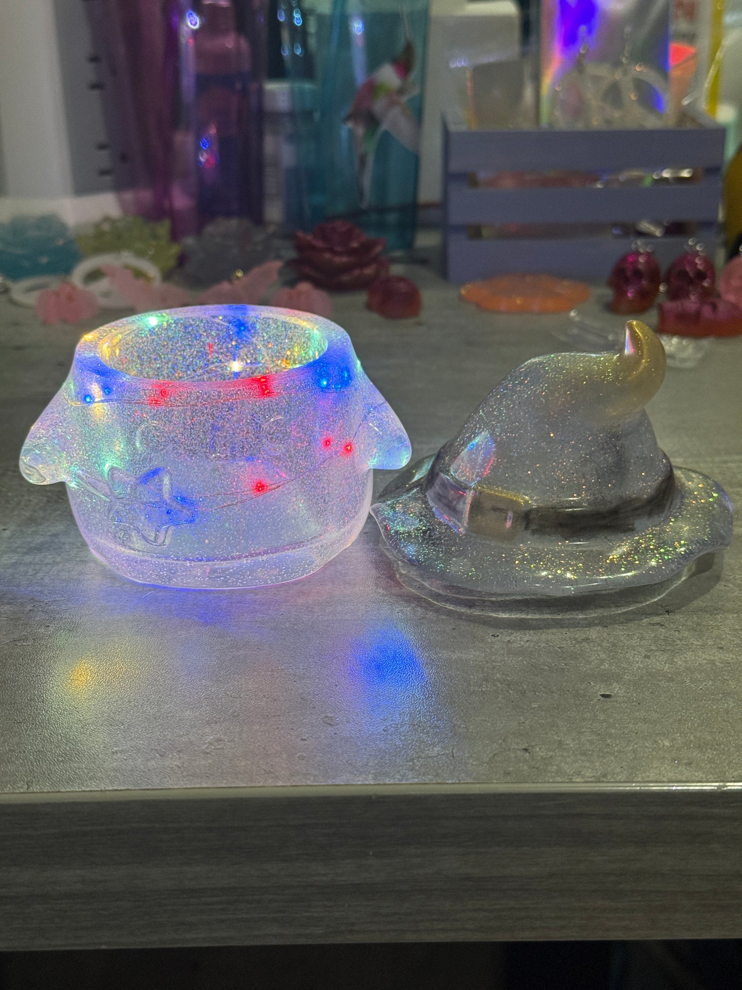 Witchy Ghost Jar - With LED