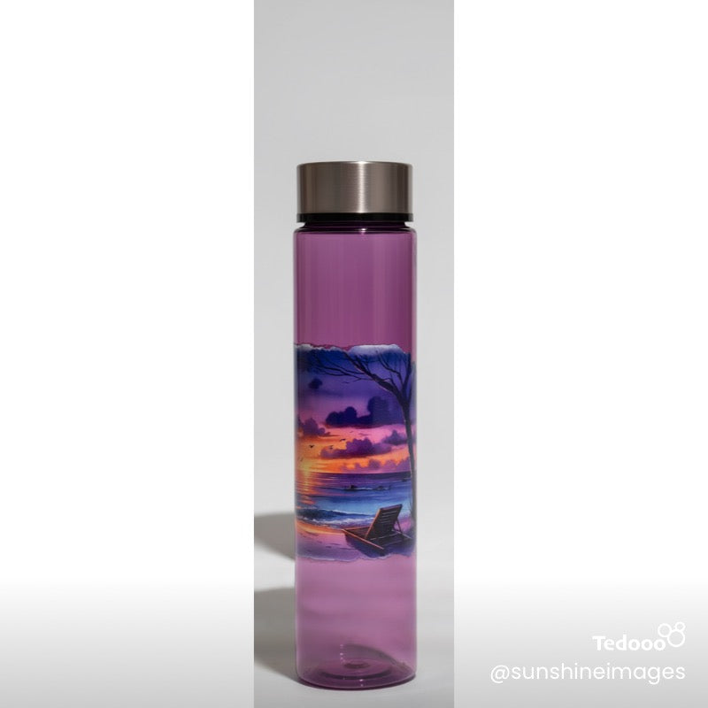 18 oz water bottle - UV DTF wrapped