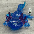 Resin Axolotl Figurine with LED Fairy Lights and Wonky Custom Eyes
