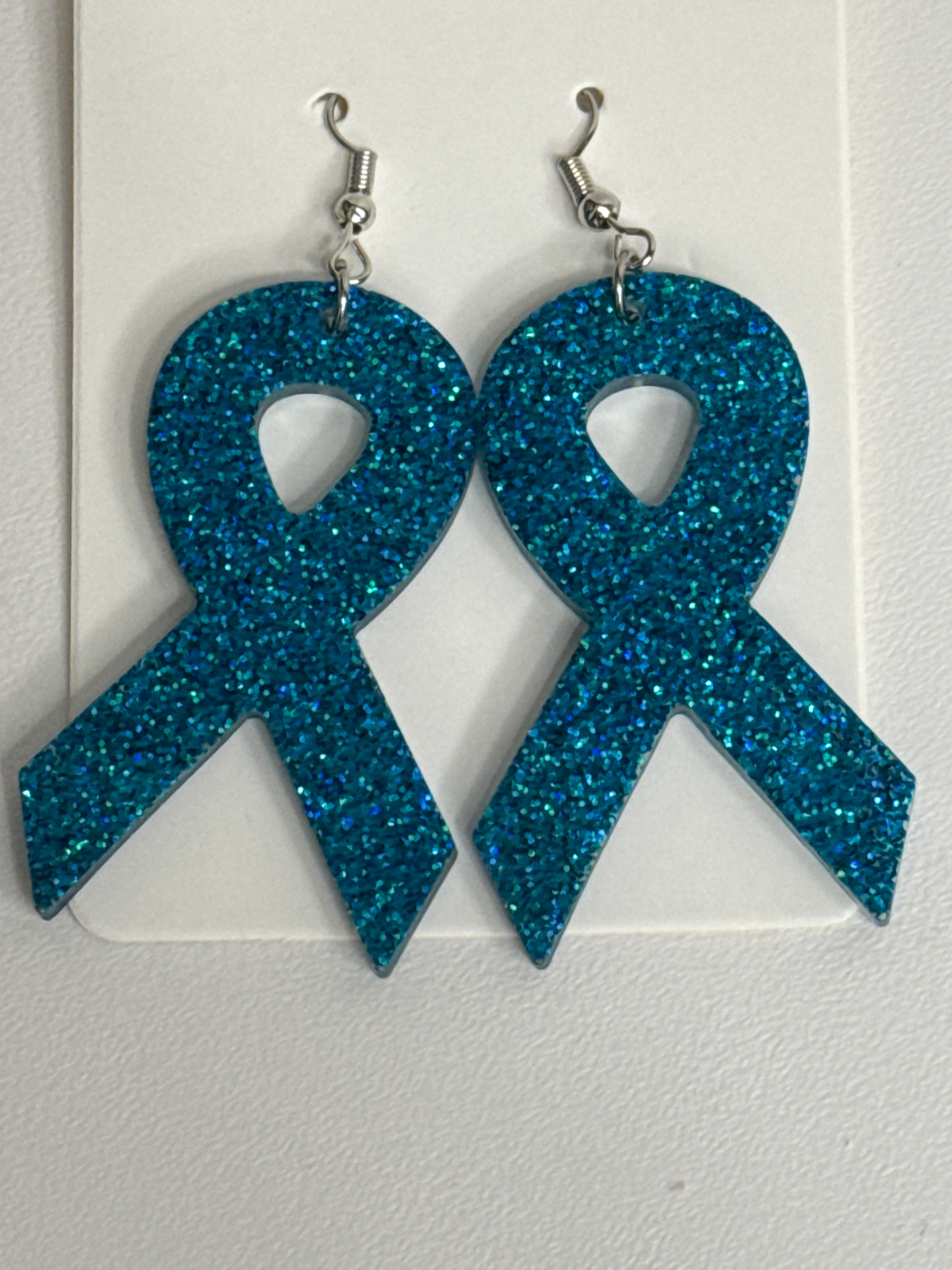 Cancer Awareness Resin Earrings