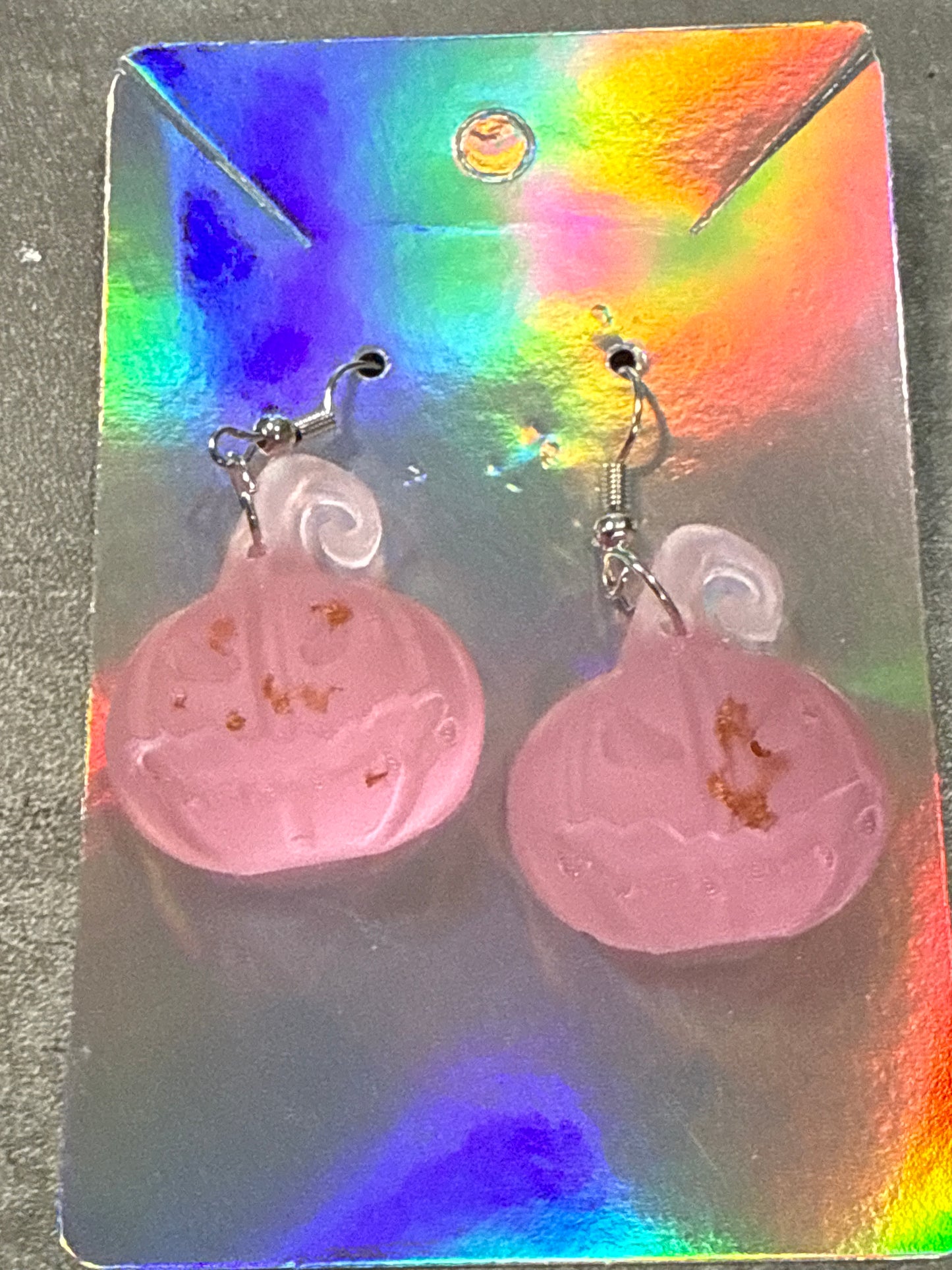 Glow-in-the-dark Pumpkin Earrings