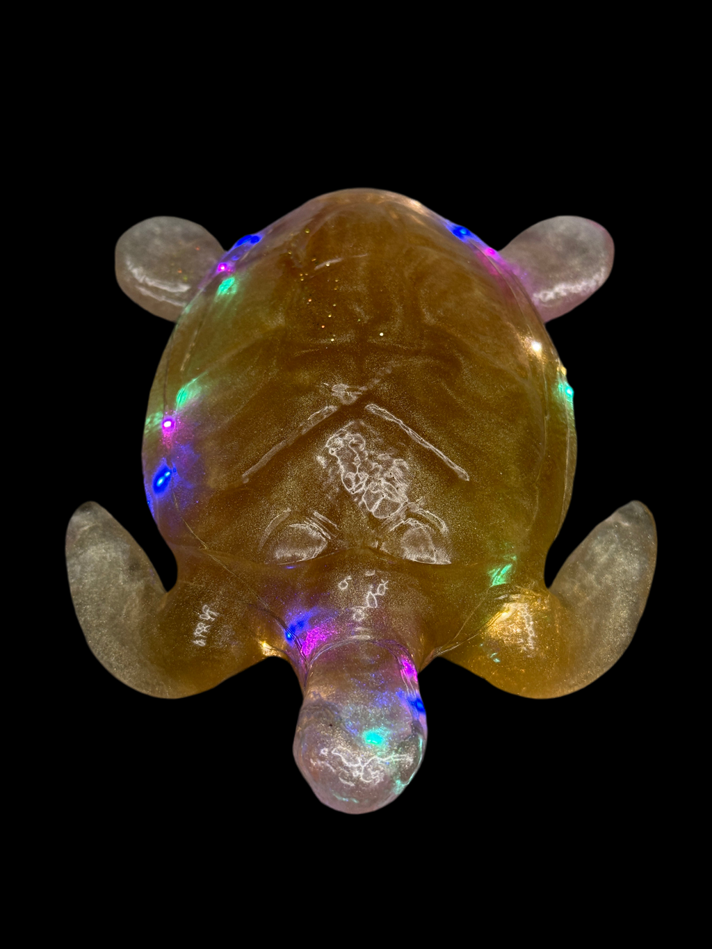 Turtle Figurine with Fairy Lights