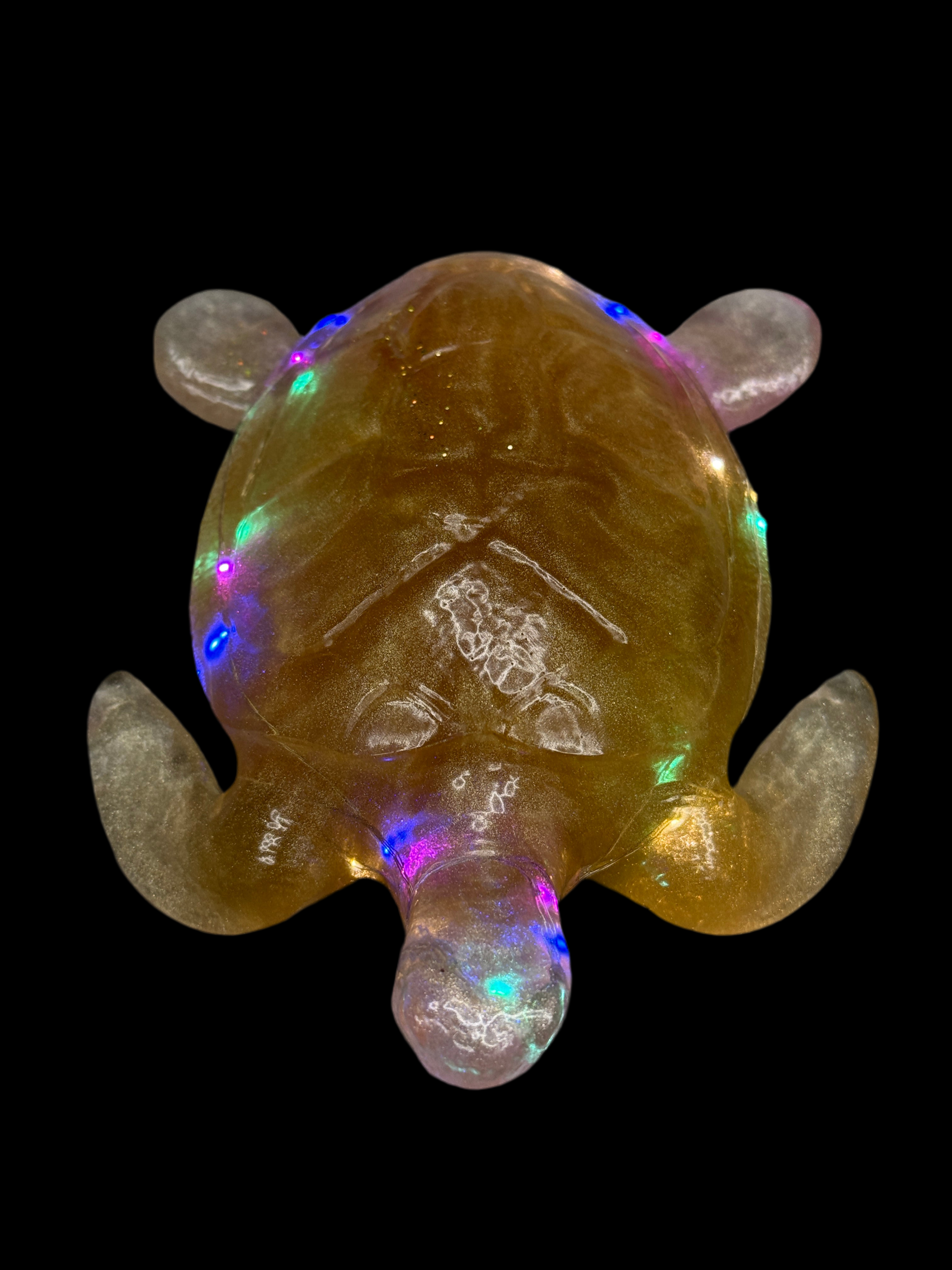 Turtle Figurine with Fairy Lights