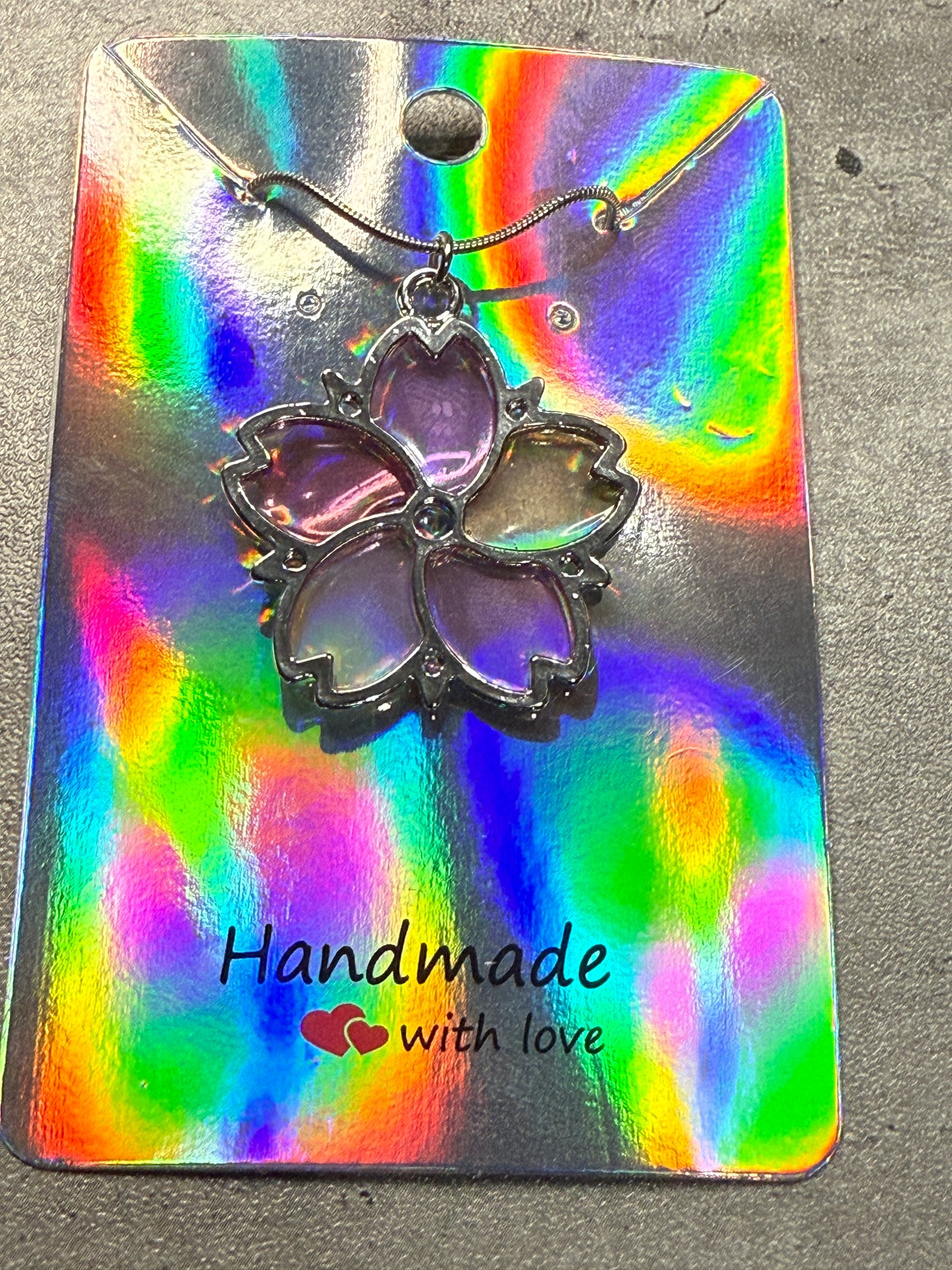 Sakura Blossom Pendant Necklace - Pink series