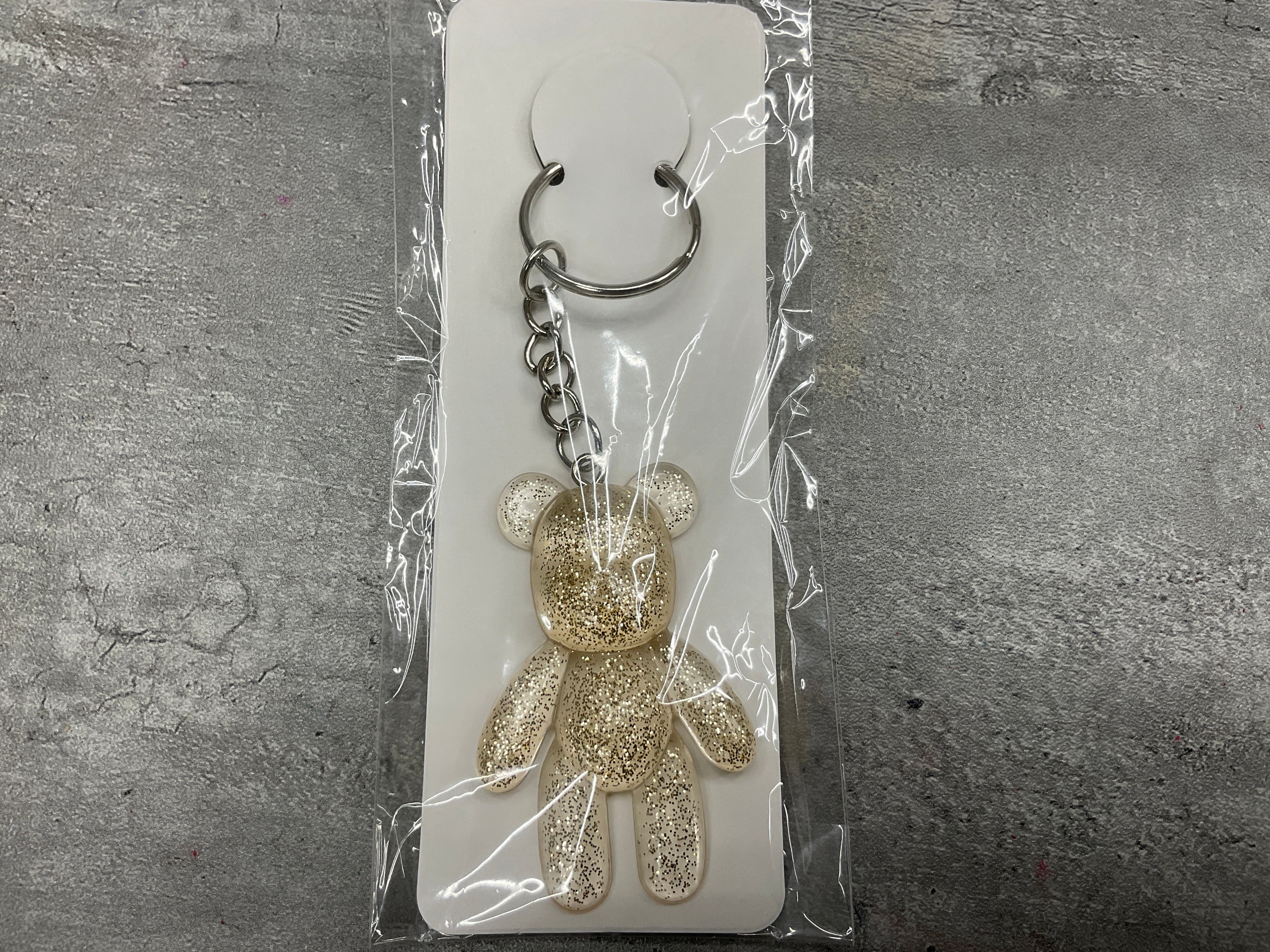 Glitter Bear Keychain