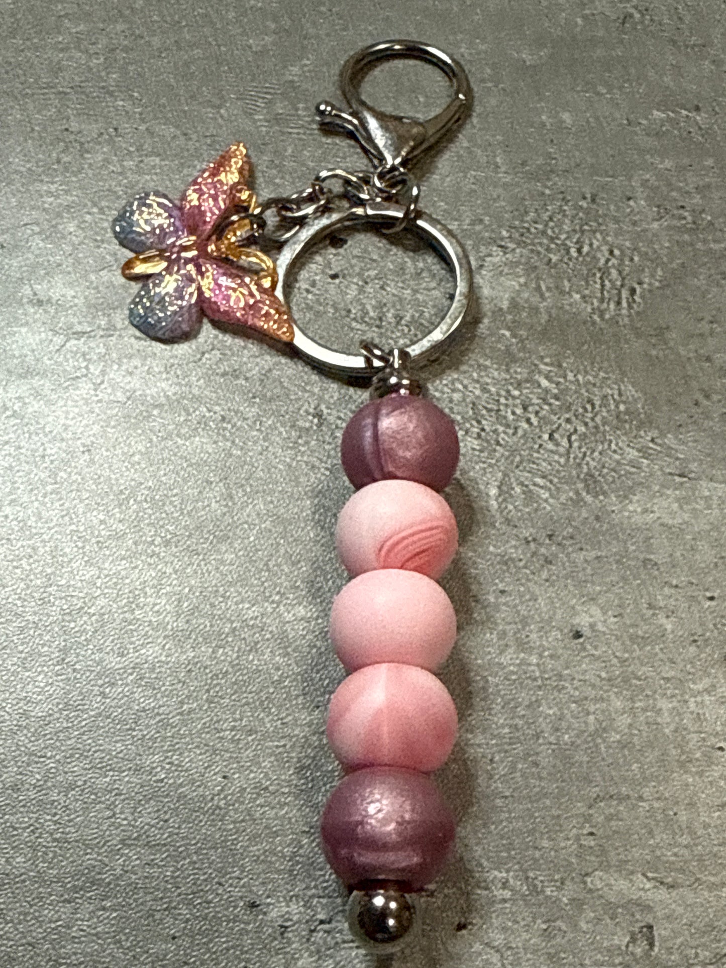 Butterfly Beaded Bag Charm and Keychain
