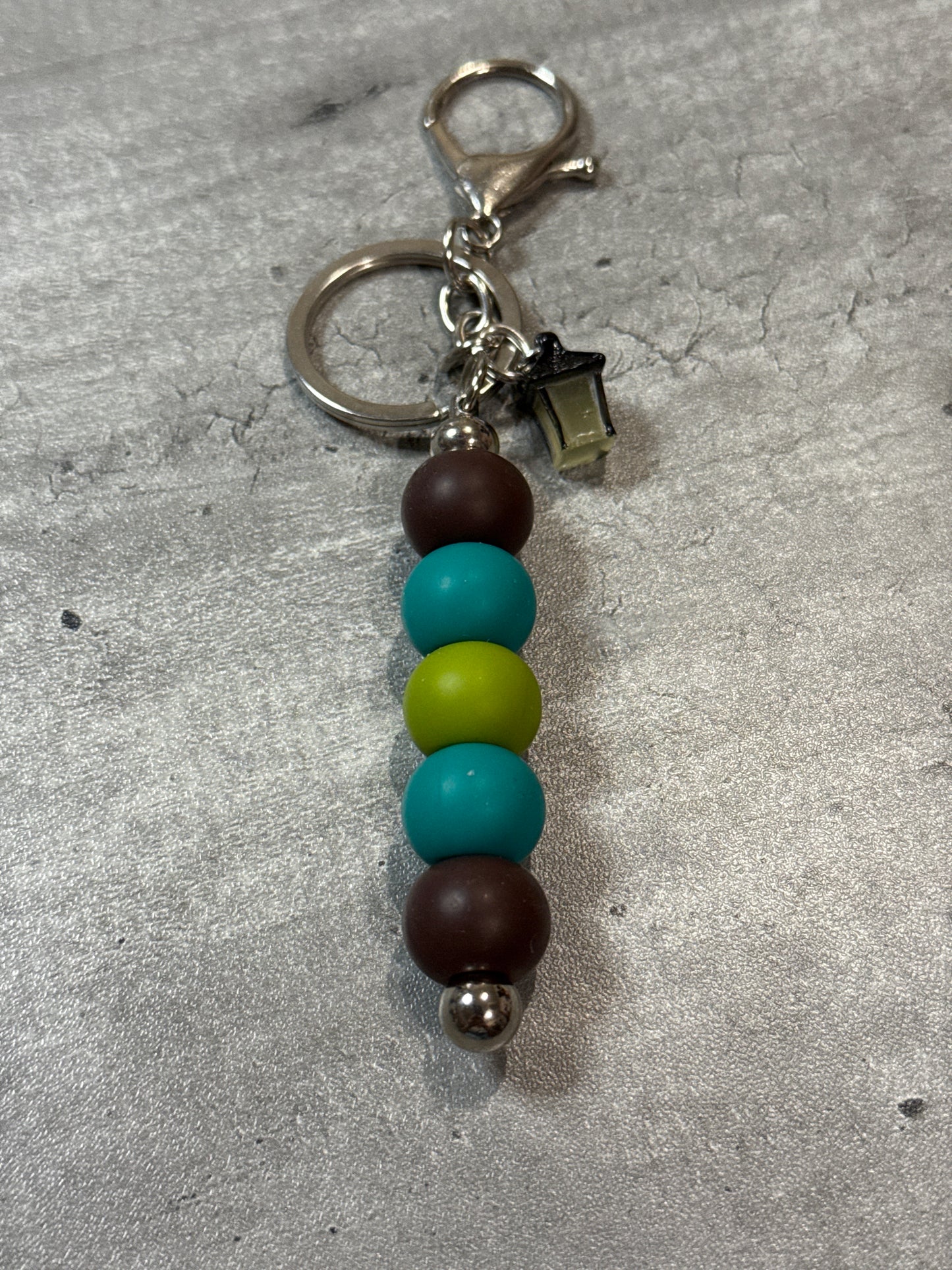 Lantern Beaded Bag Charm and Keychain