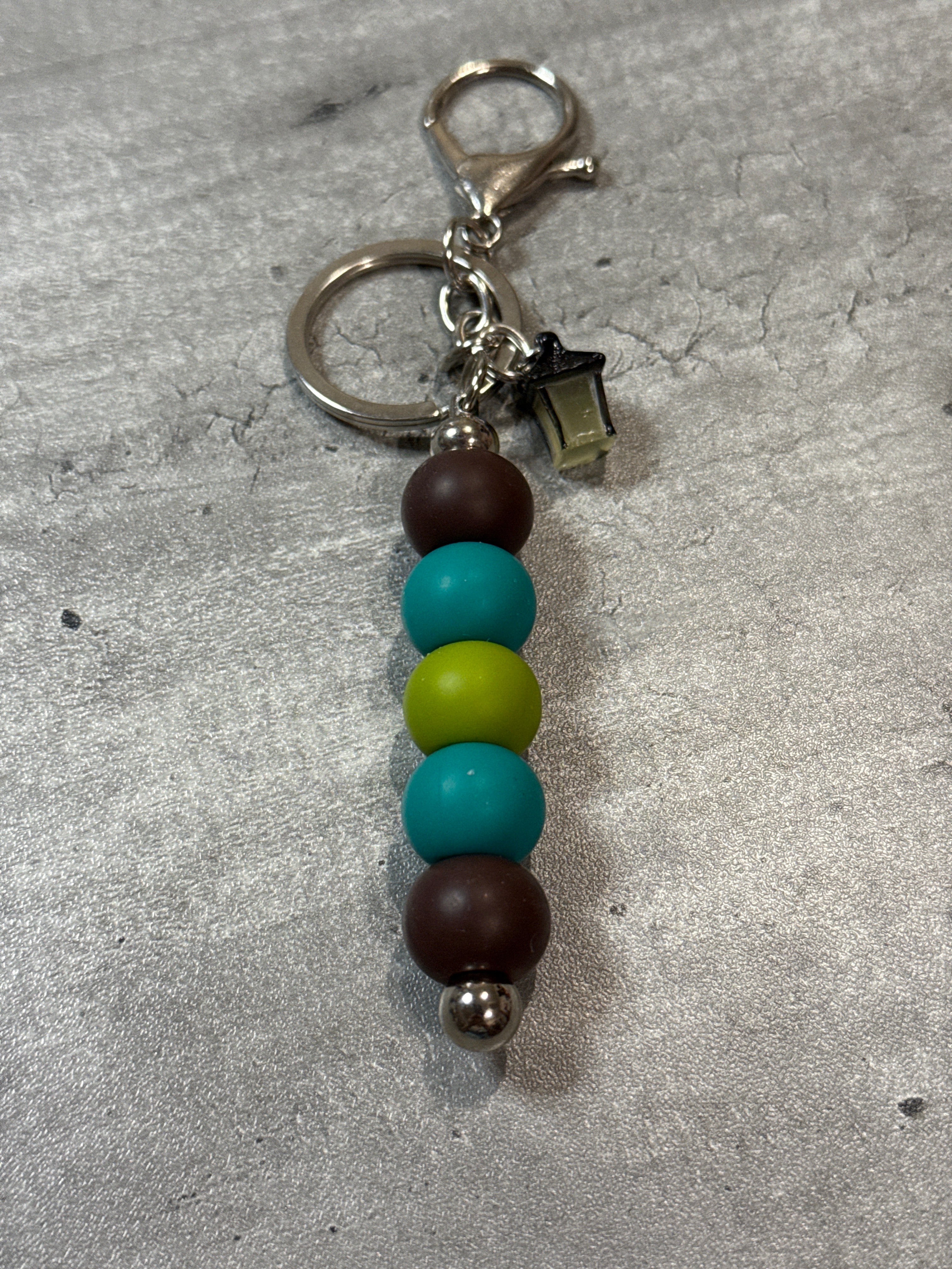 Lantern Beaded Bag Charm and Keychain