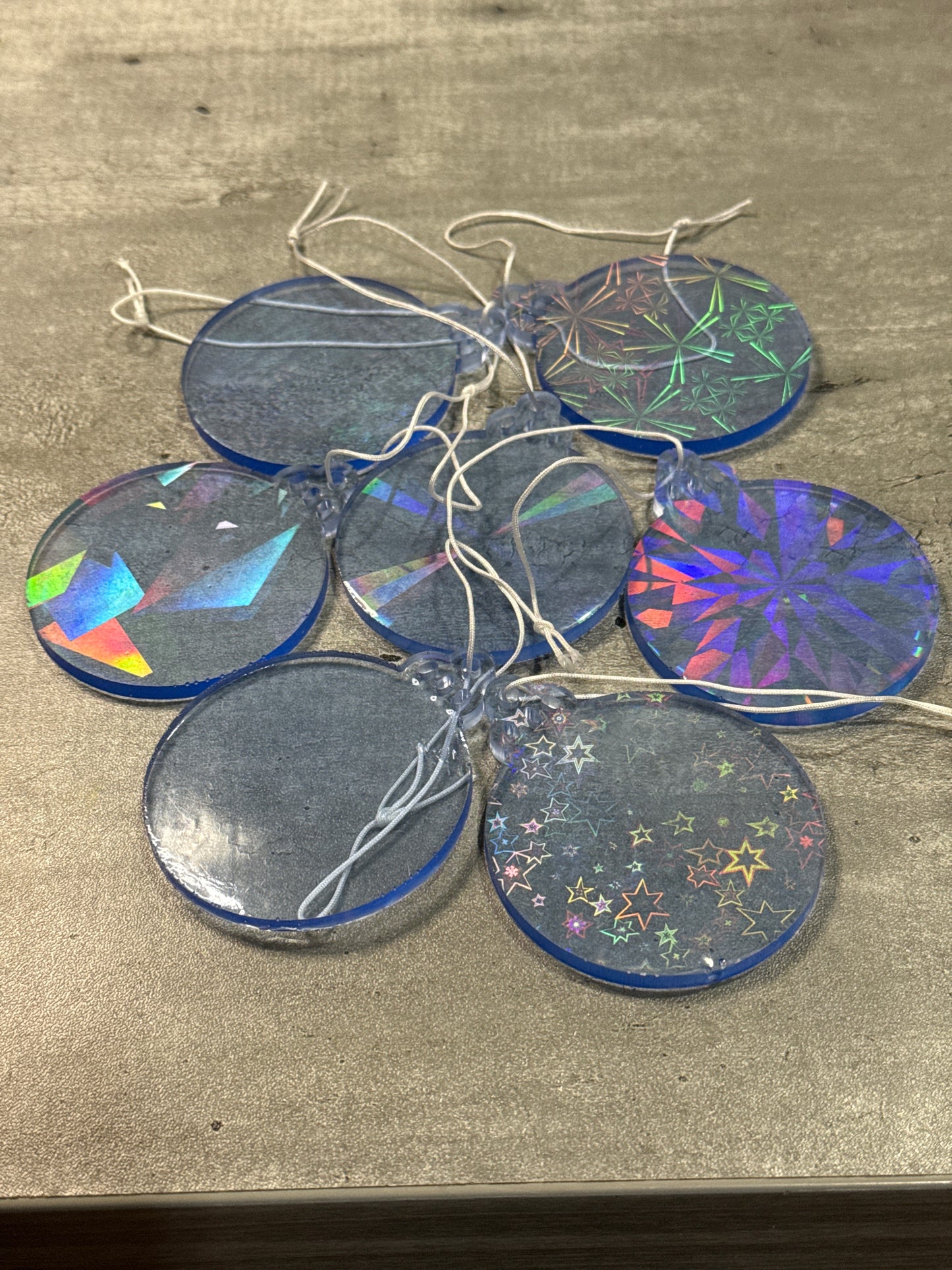 Holographic Christmas Ornaments