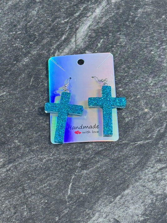 Cross Pendant Earrings