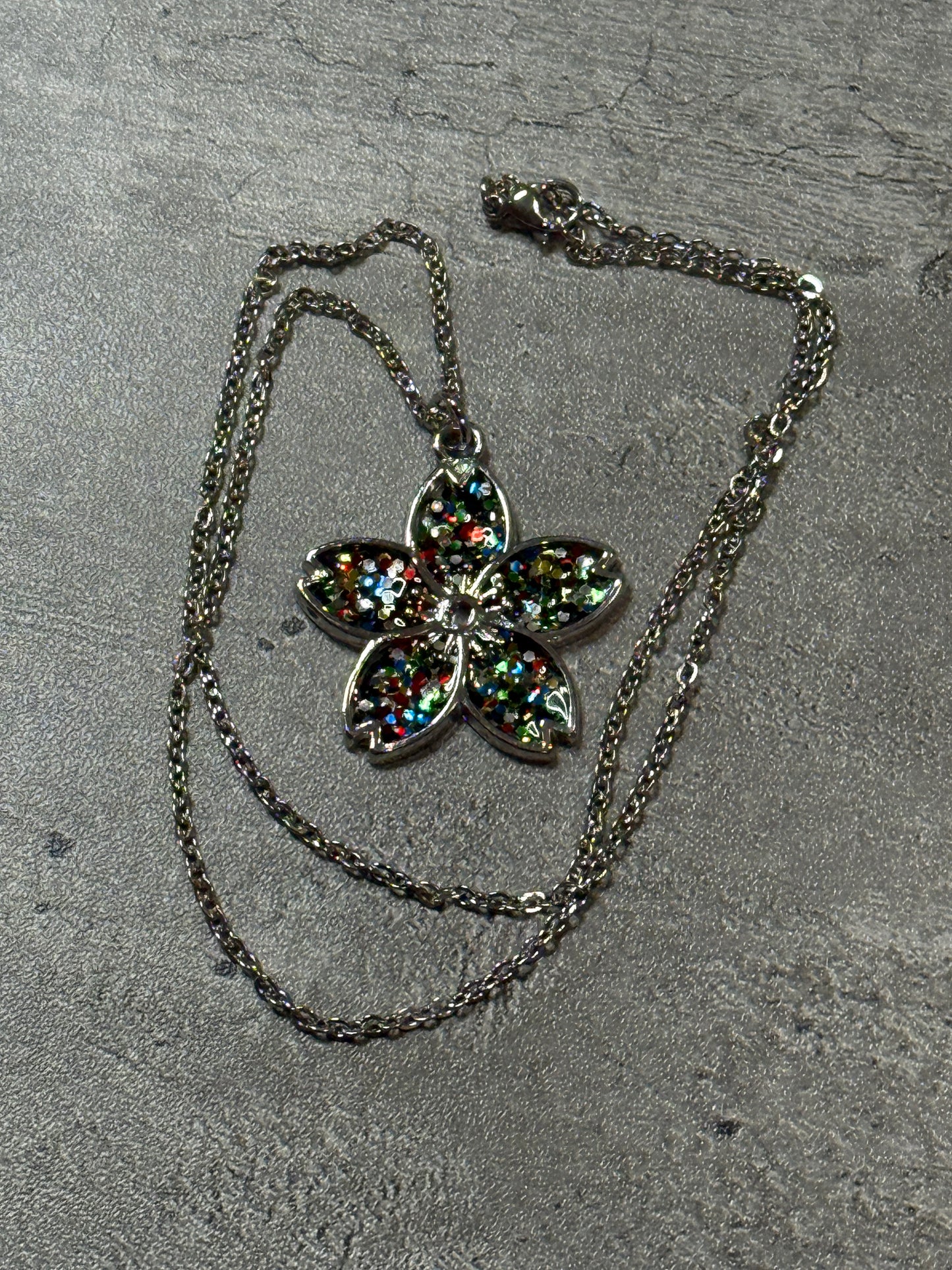 Sakura Bloom Pendant Necklace - Multicolored series