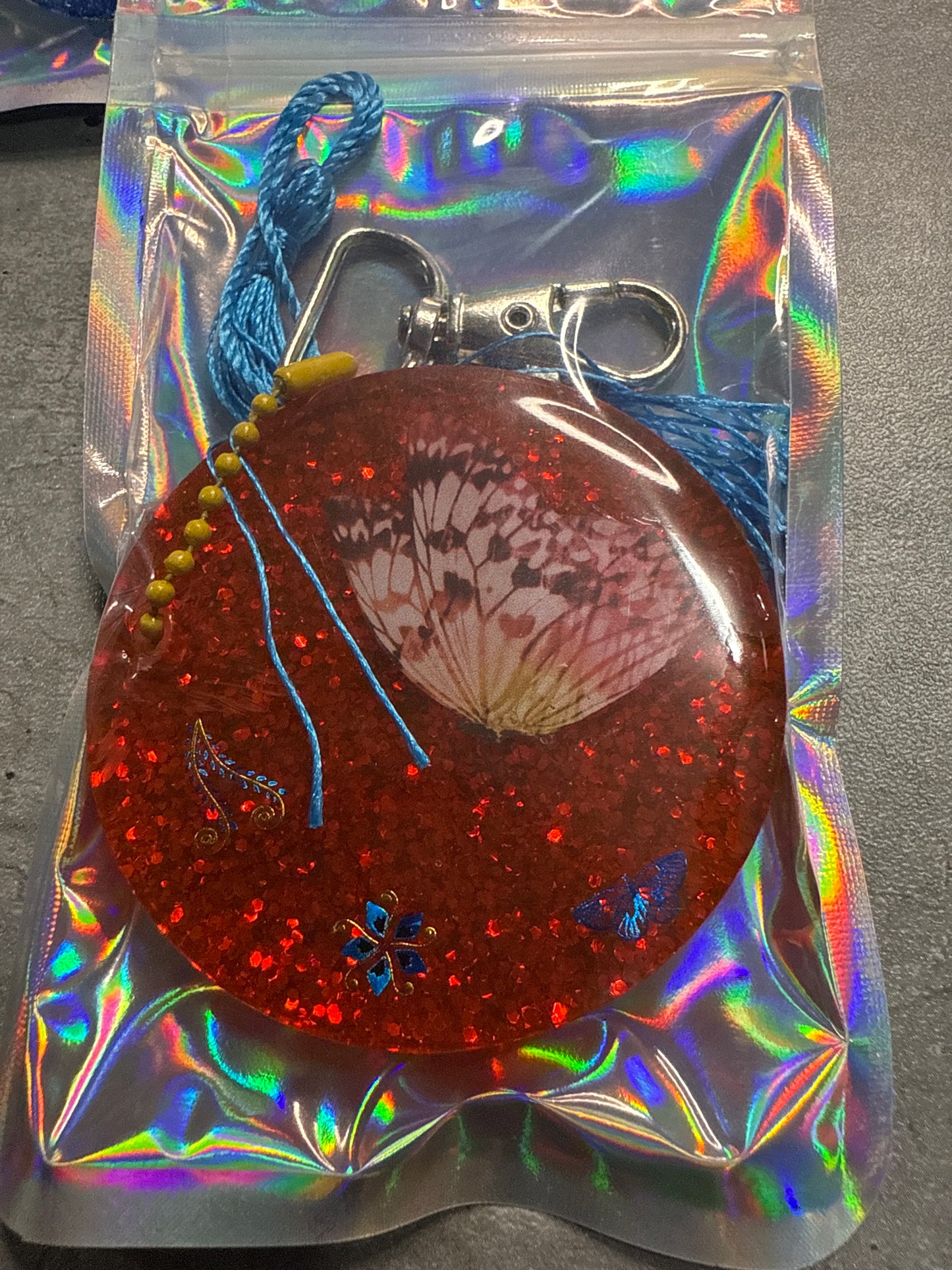 Butterfly Keychain with Tassel