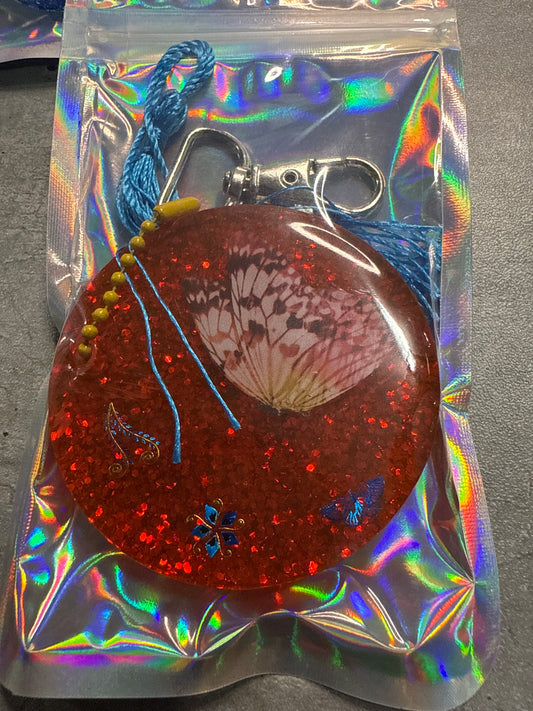 Butterfly Keychain with Tassel