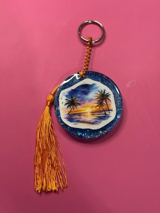 Sunset Keychain