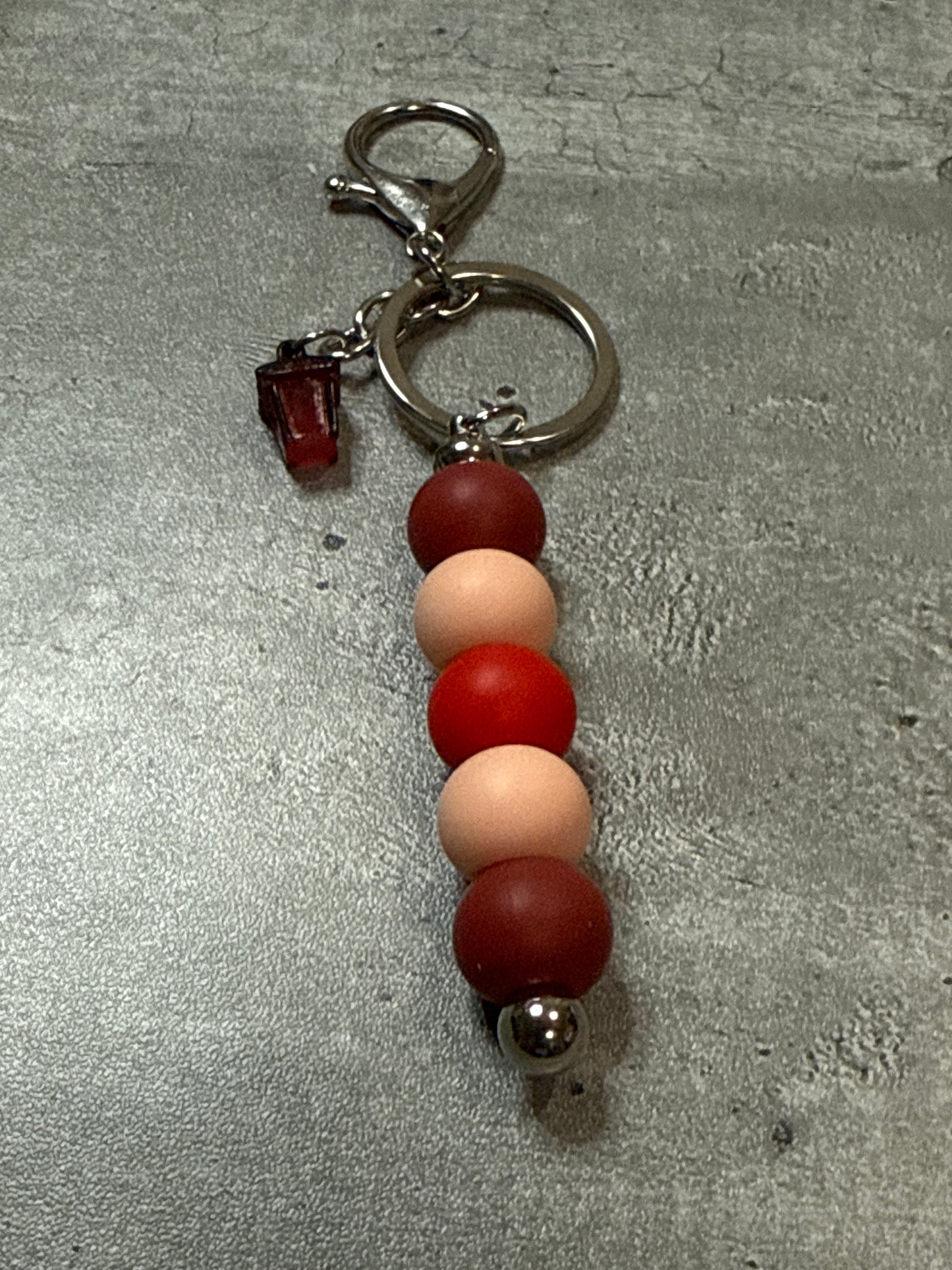 Lantern Beaded Bag Charm and Keychain